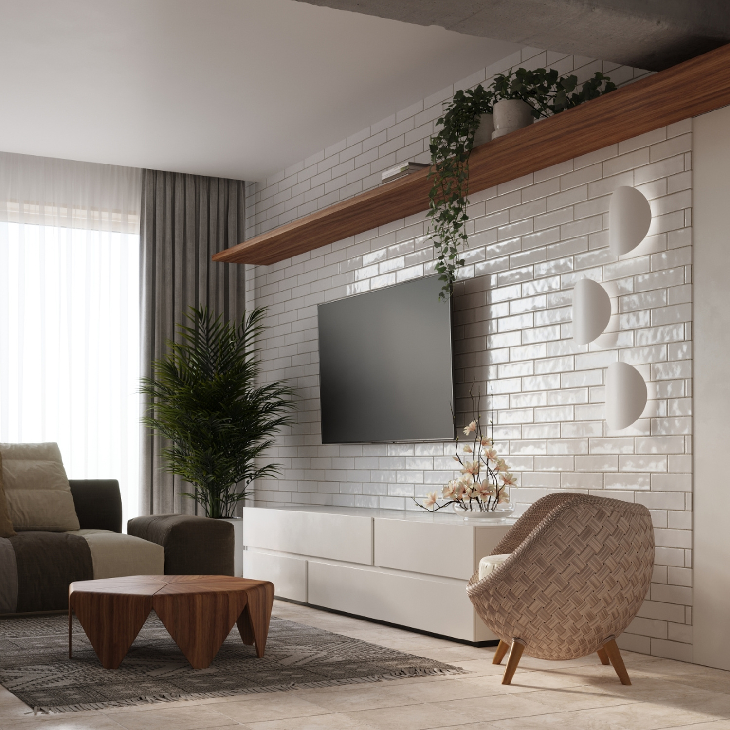Wall Lamp Senses White - Thumbnail 7