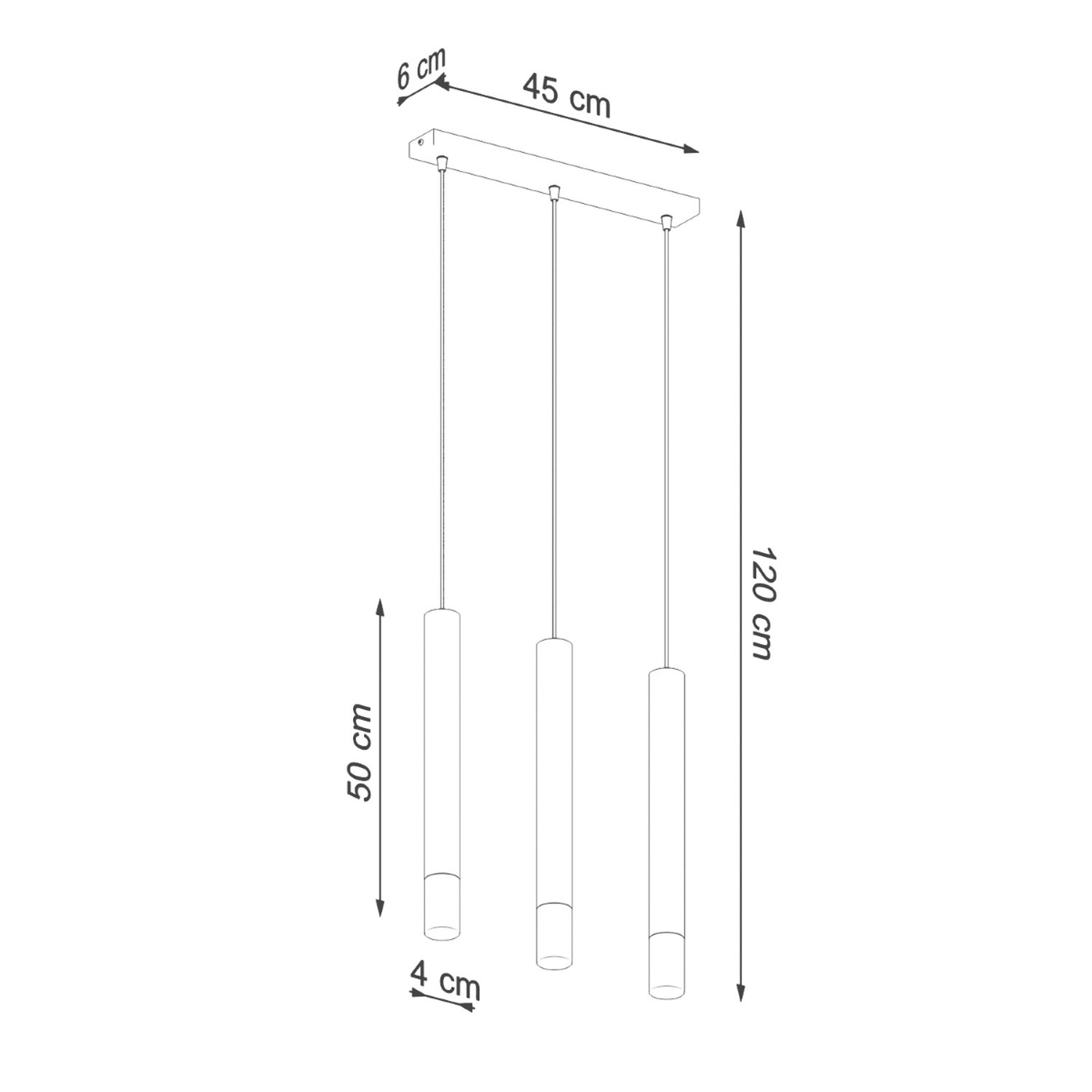 Pendant Lamp Wezyr 3 Black - Thumbnail 4