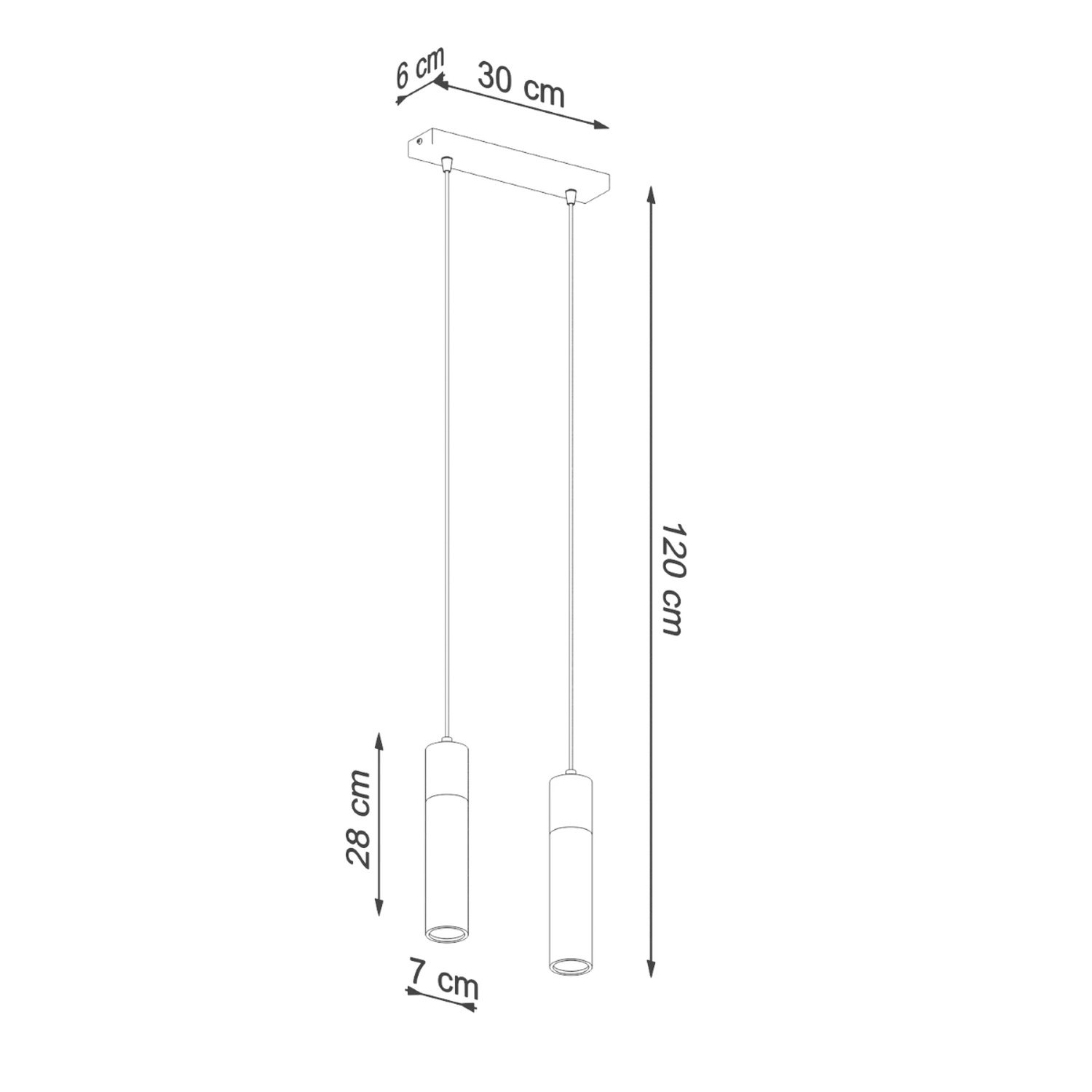 Pendant Lamp Zane 2 Grey - Thumbnail 4