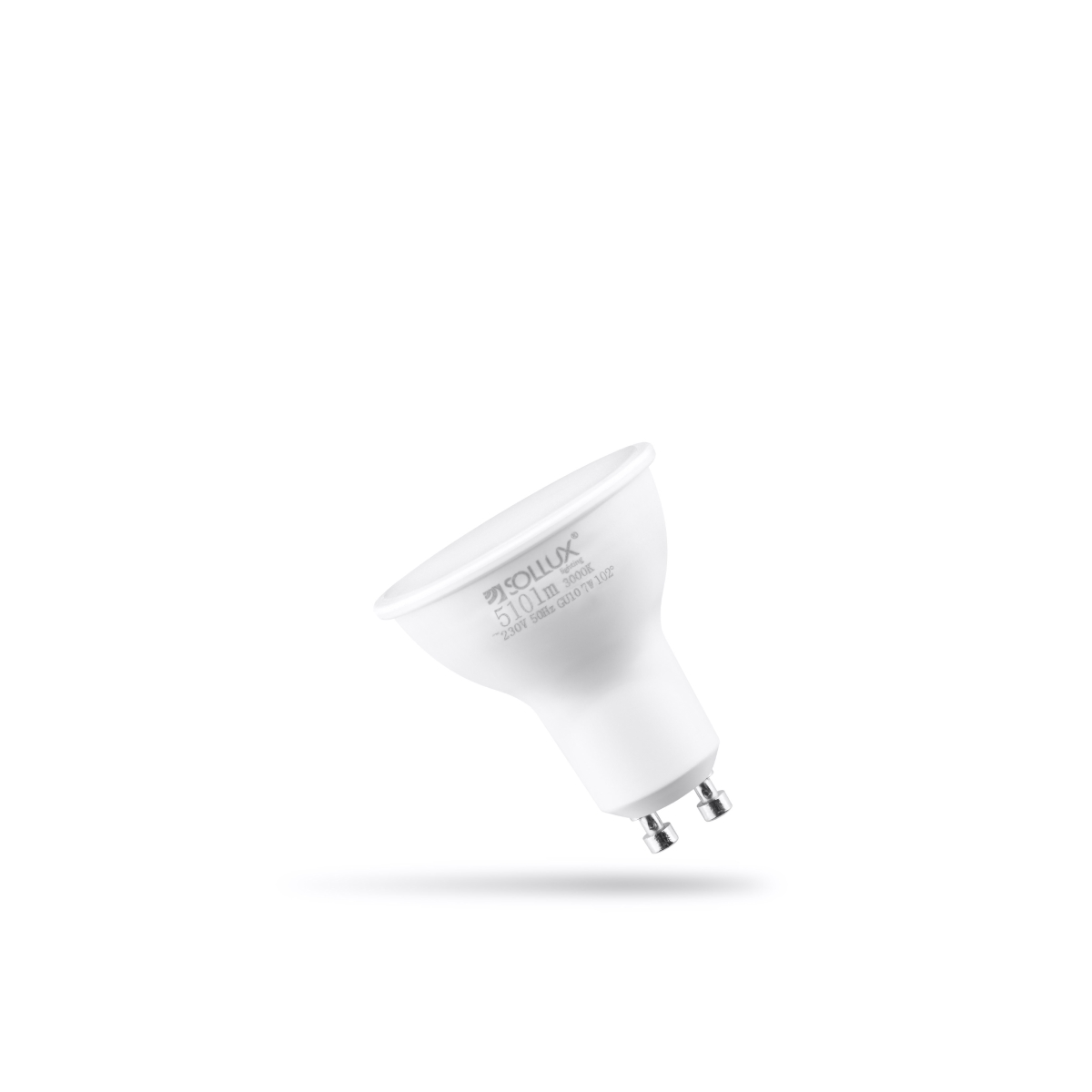 LED-pirn GU10 3000K 7W 510lm Sollux Lighting