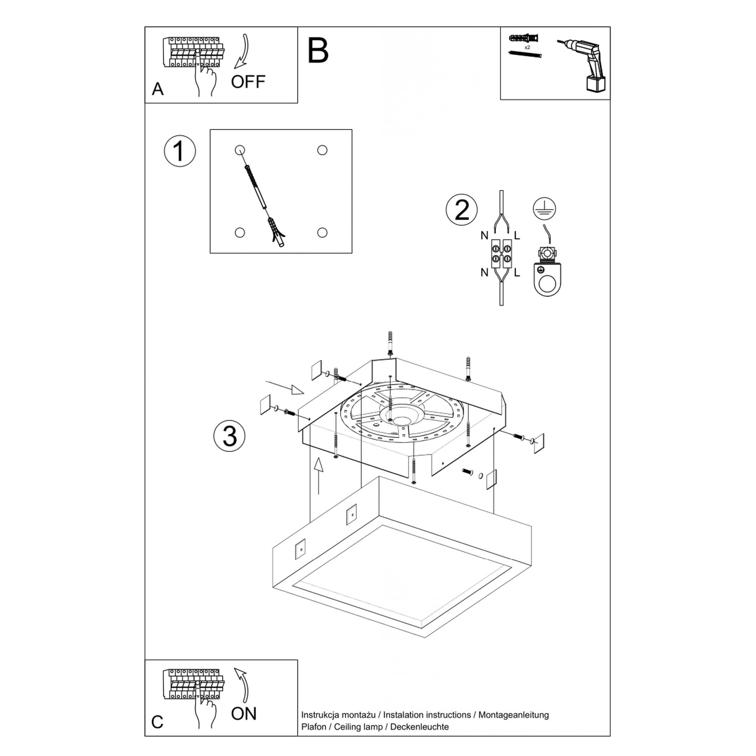 Ceiling Lamp Riza Concrete - Thumbnail 5