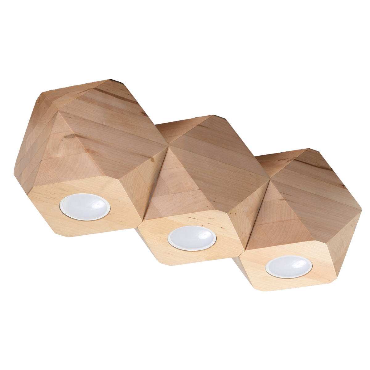 Laevalgusti WOODY 3 naturaalne puit Sollux Lighting
