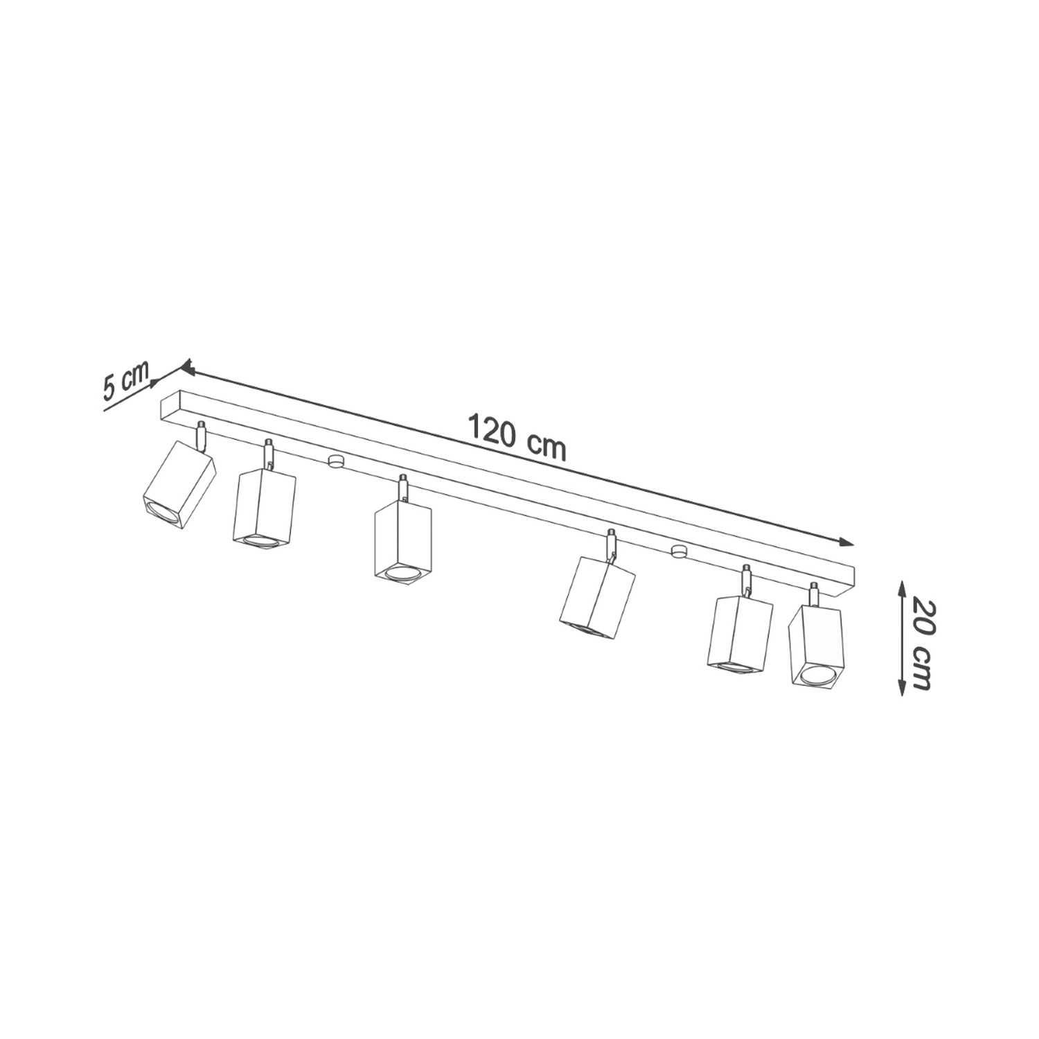Ceiling Lamp Keke 6 Oak - Thumbnail 4