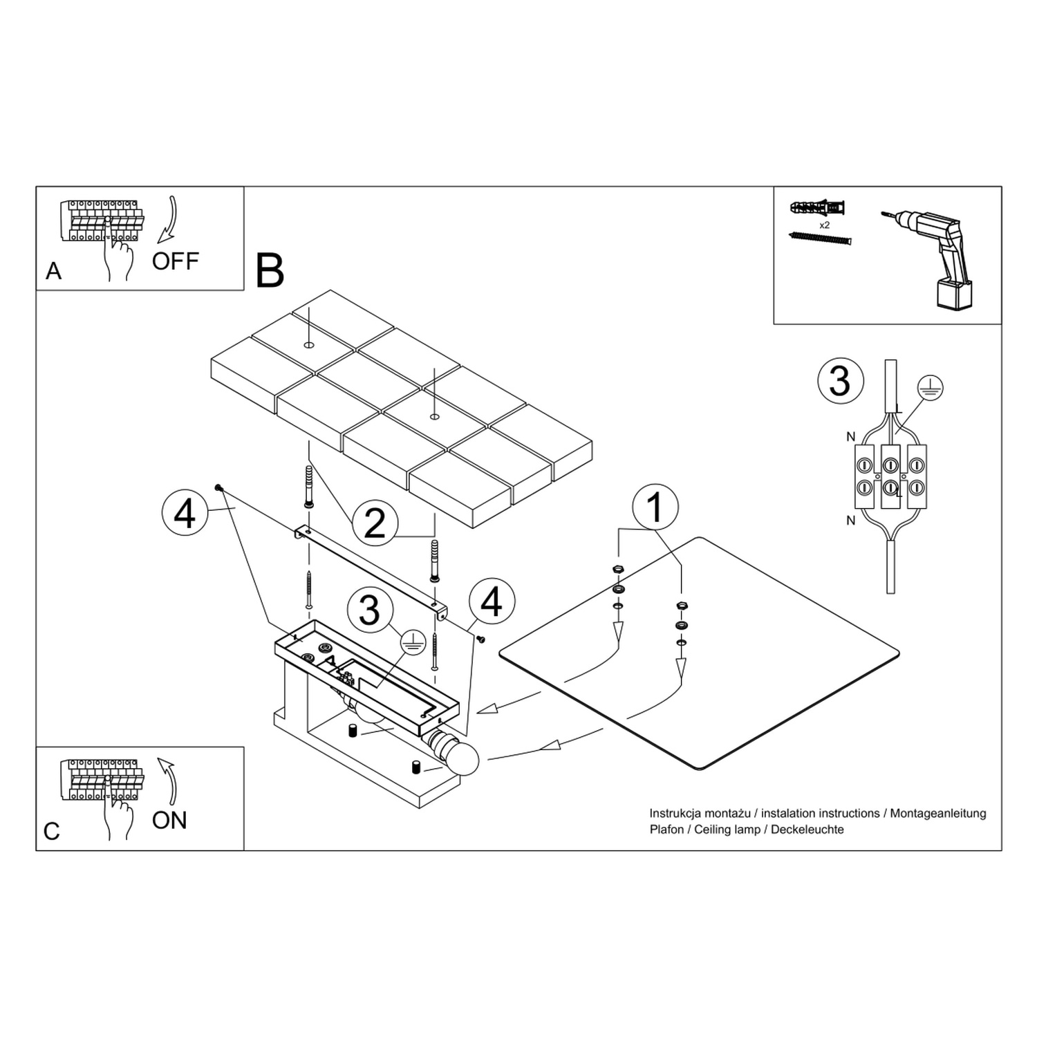 Ceiling Lamp Lappo Wenge - Thumbnail 6