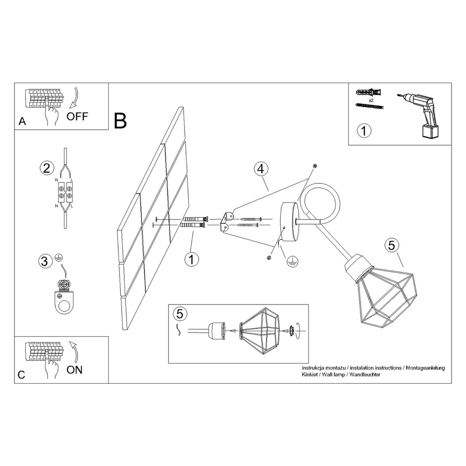 Wall Lamp Artemis 1S Black - Thumbnail 6
