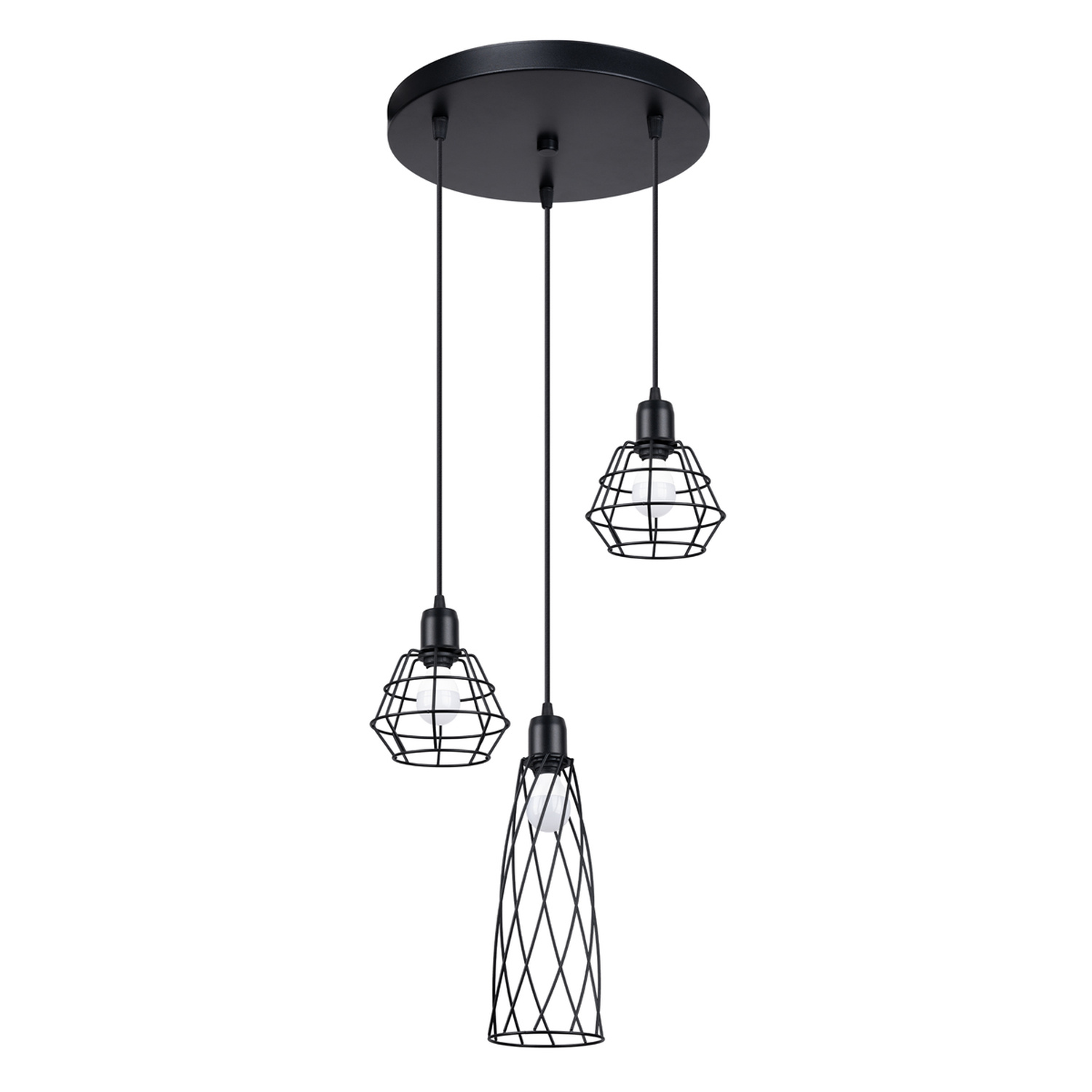 Pendant Lamp Suba 3P Black