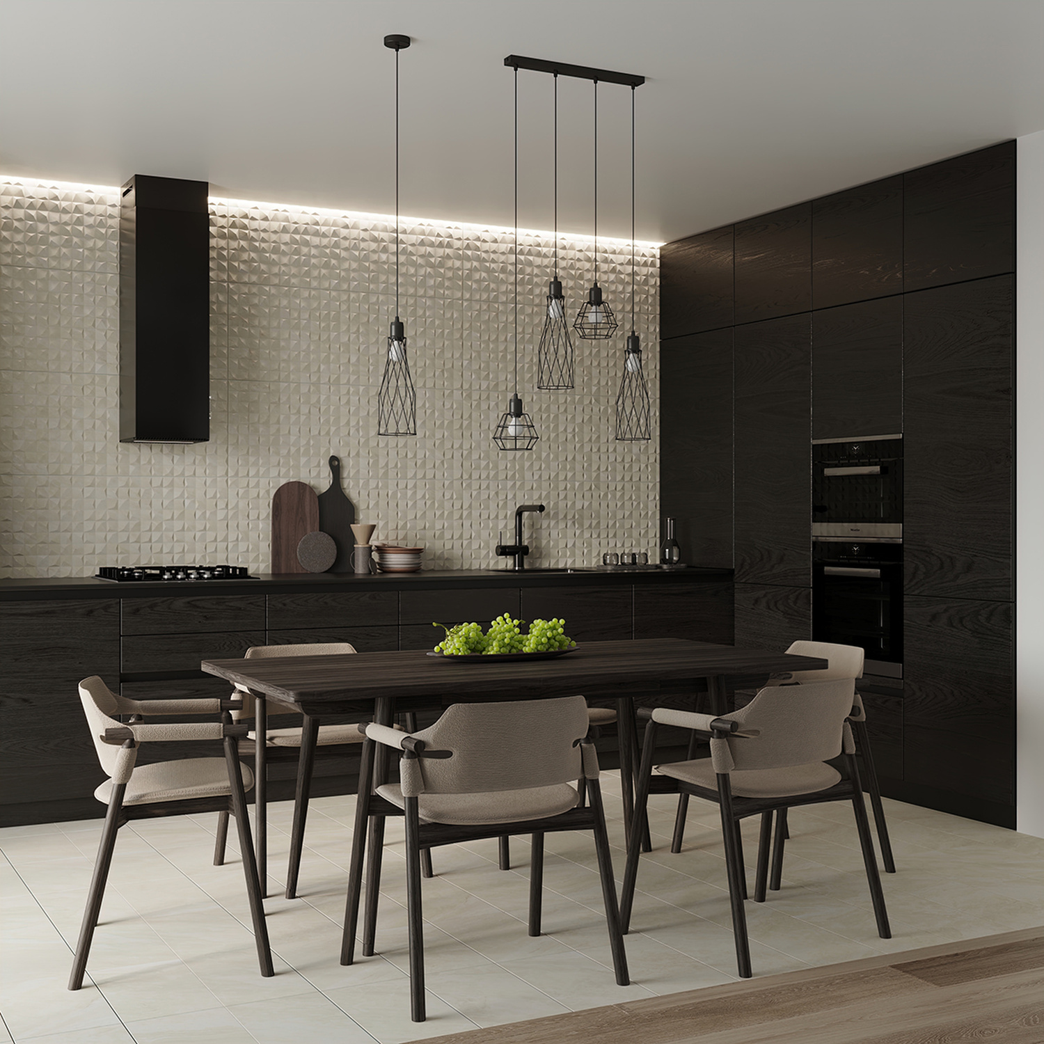 Pendant Lamp Suba 3P Black - Thumbnail 9