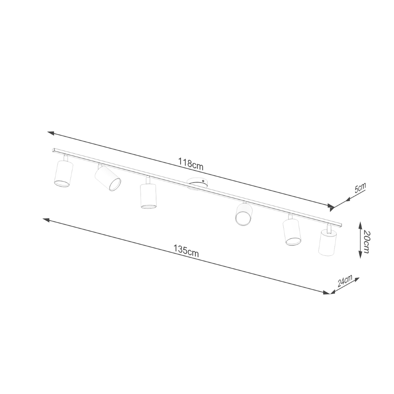 Ceiling Lamp Lemmi 6L Black - Thumbnail 4