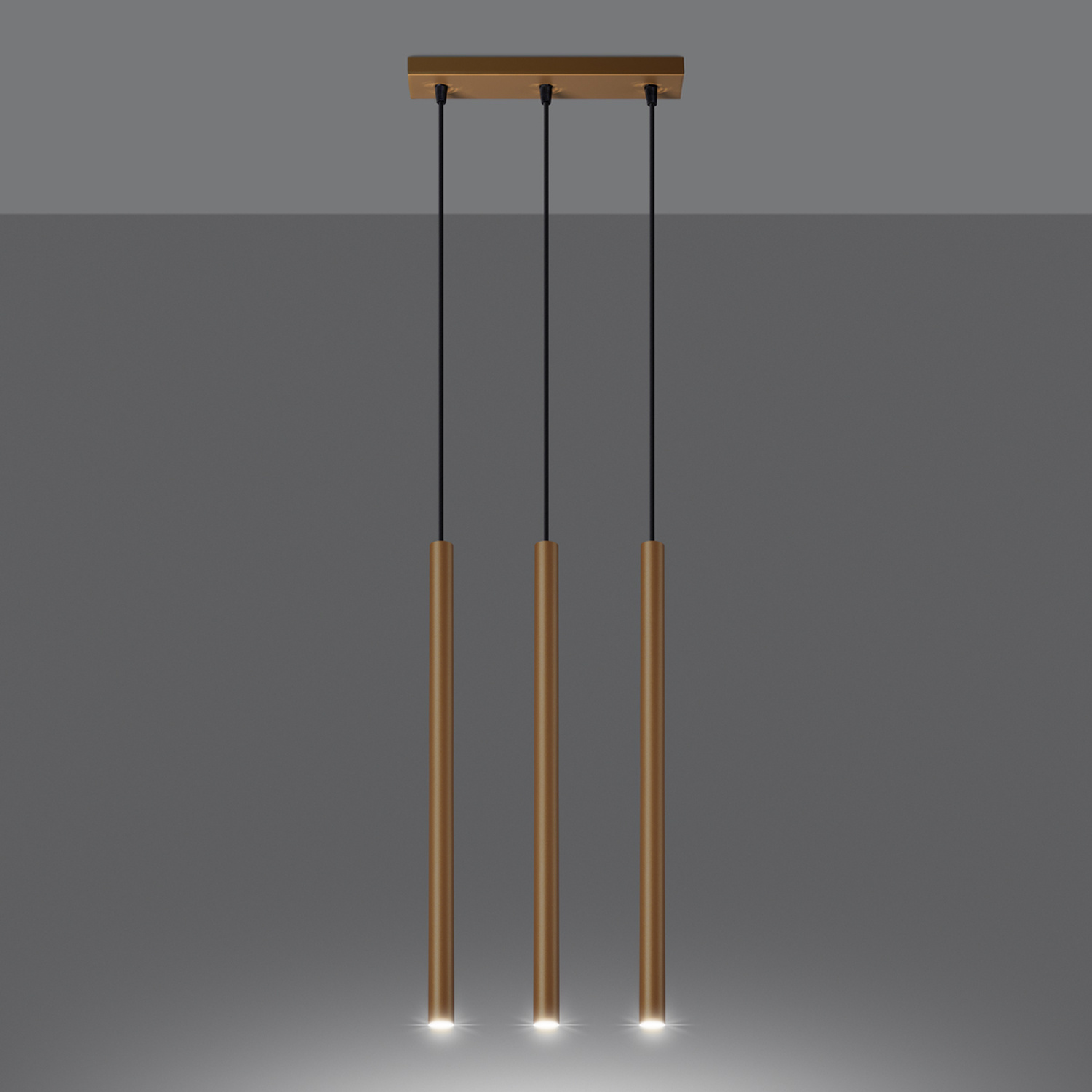 Pendant Lamp Pastelo 3L Gold - Thumbnail 3