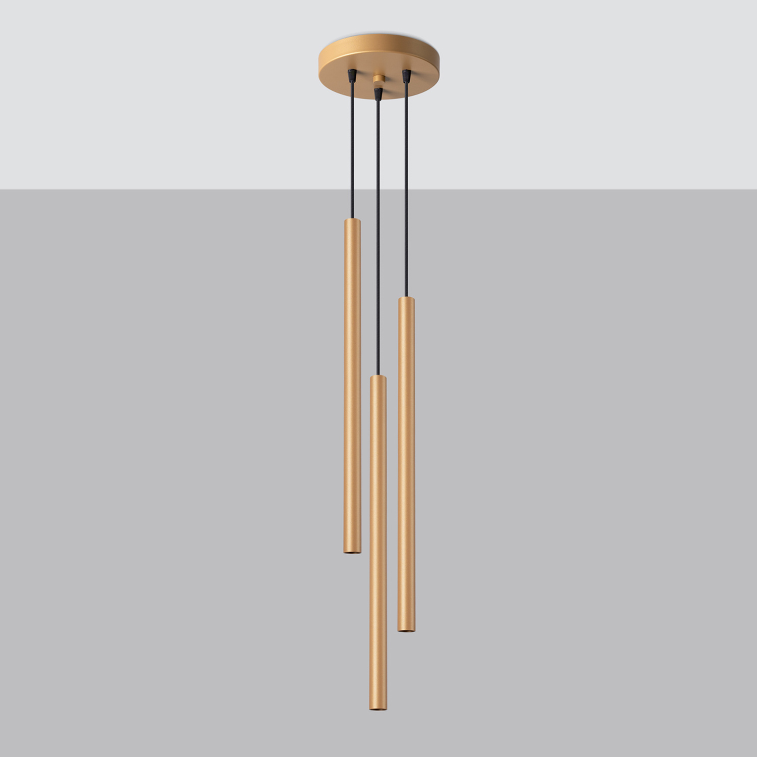 Pendant Lamp Pastelo 3P Gold - Thumbnail 2
