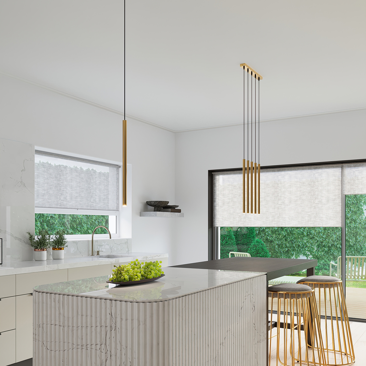 Pendant Lamp Pastelo 5L  Gold - Thumbnail 9