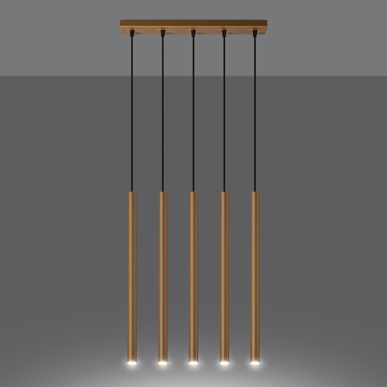Pendant Lamp Pastelo 5L  Gold - Thumbnail 3