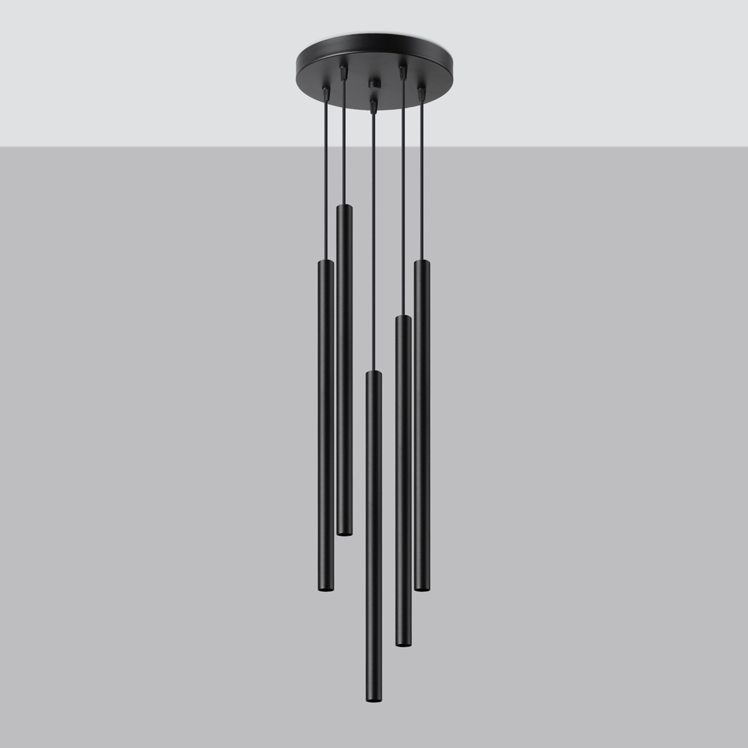 Pendant Lamp Pastelo 5P Black - Thumbnail 2