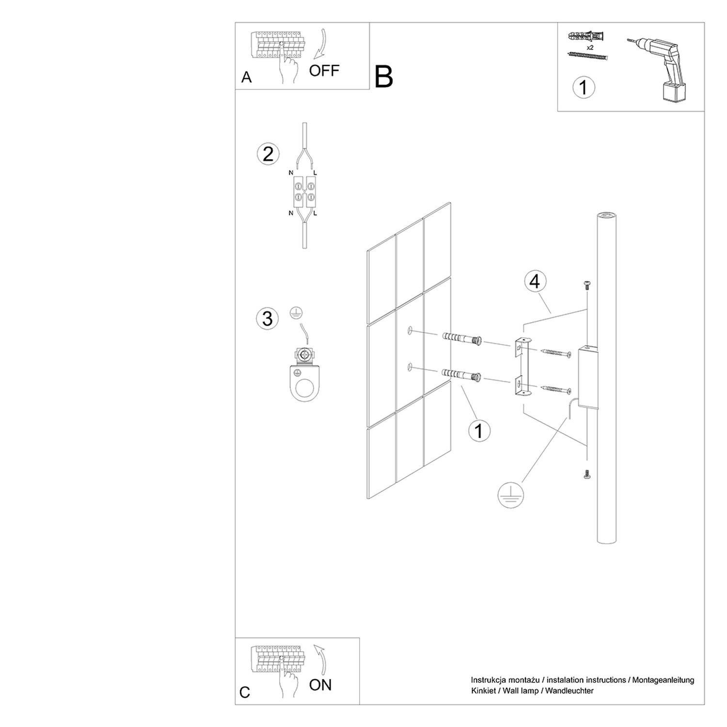 Wall Lamp Pastelo 2 White - Thumbnail 6