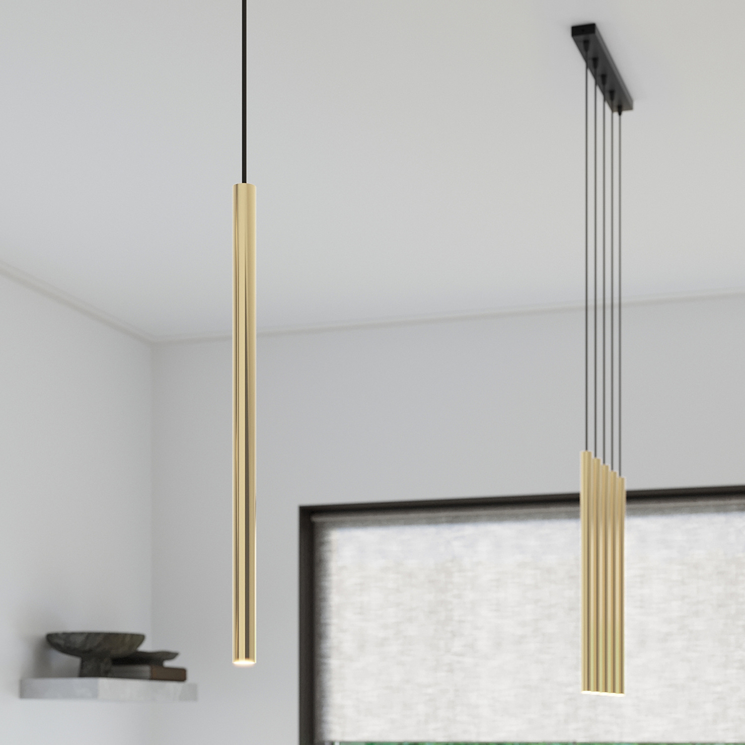 Pendant Lamp Pastelo 3P Polished Gold - Thumbnail 7