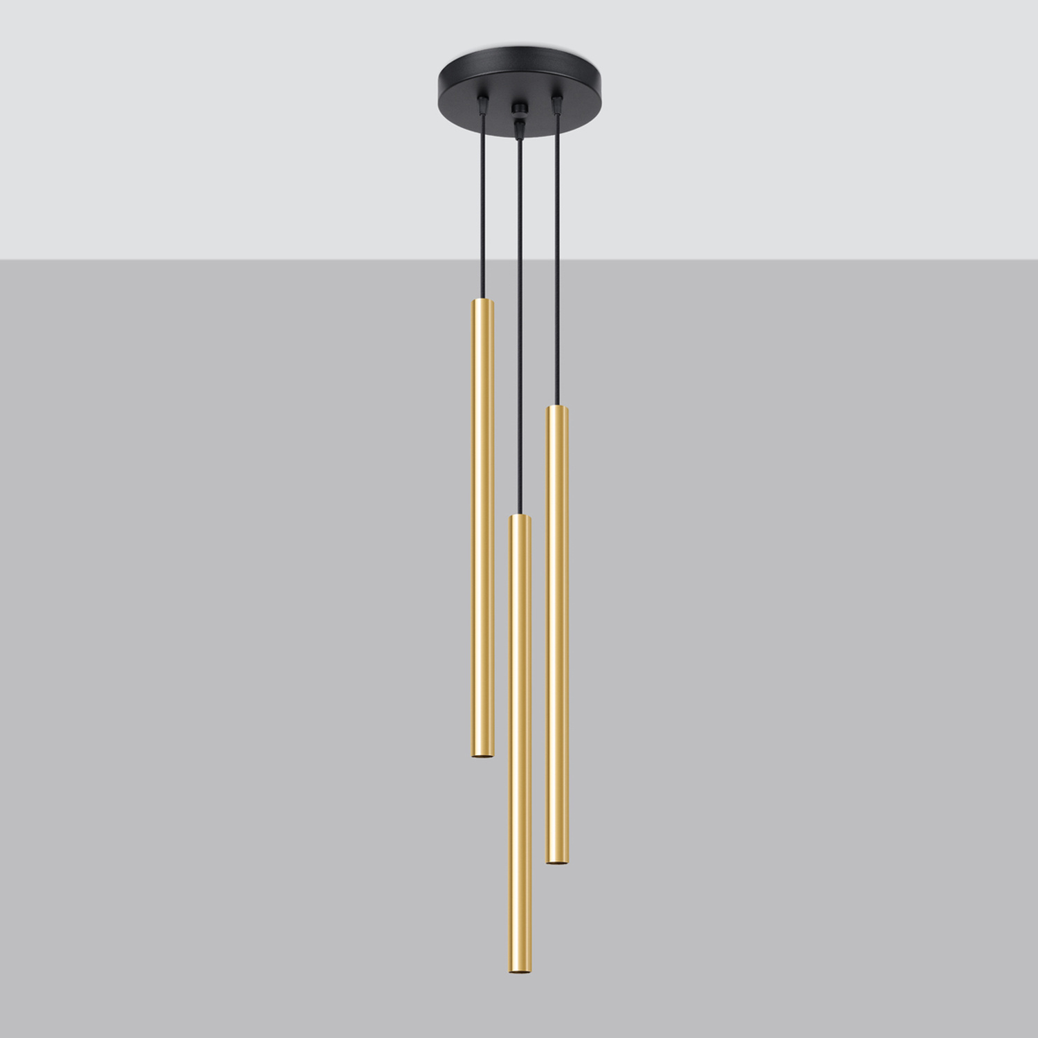 Pendant Lamp Pastelo 3P Polished Gold - Thumbnail 2