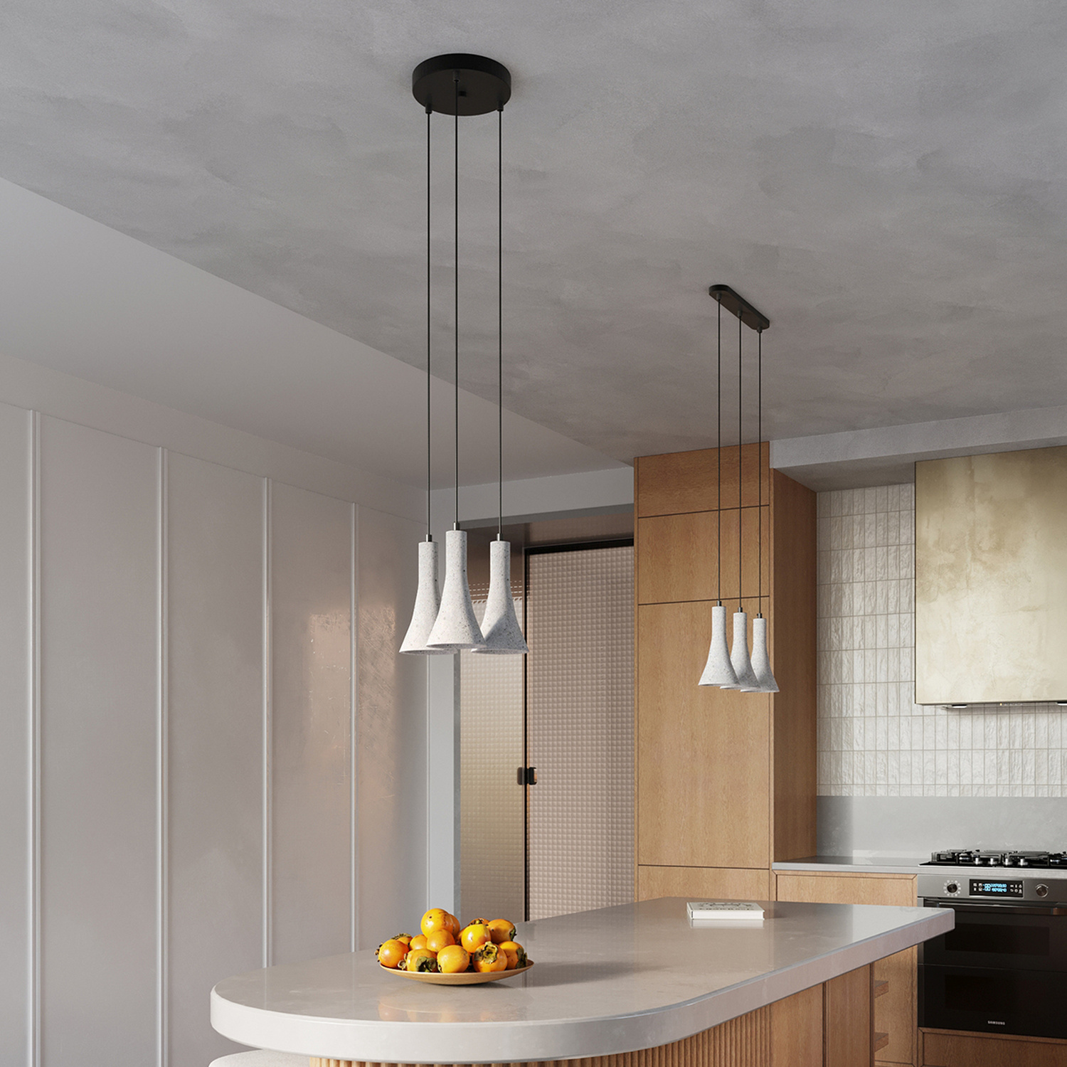 Pendant Lamp Rea 3L Concrete - Thumbnail 9