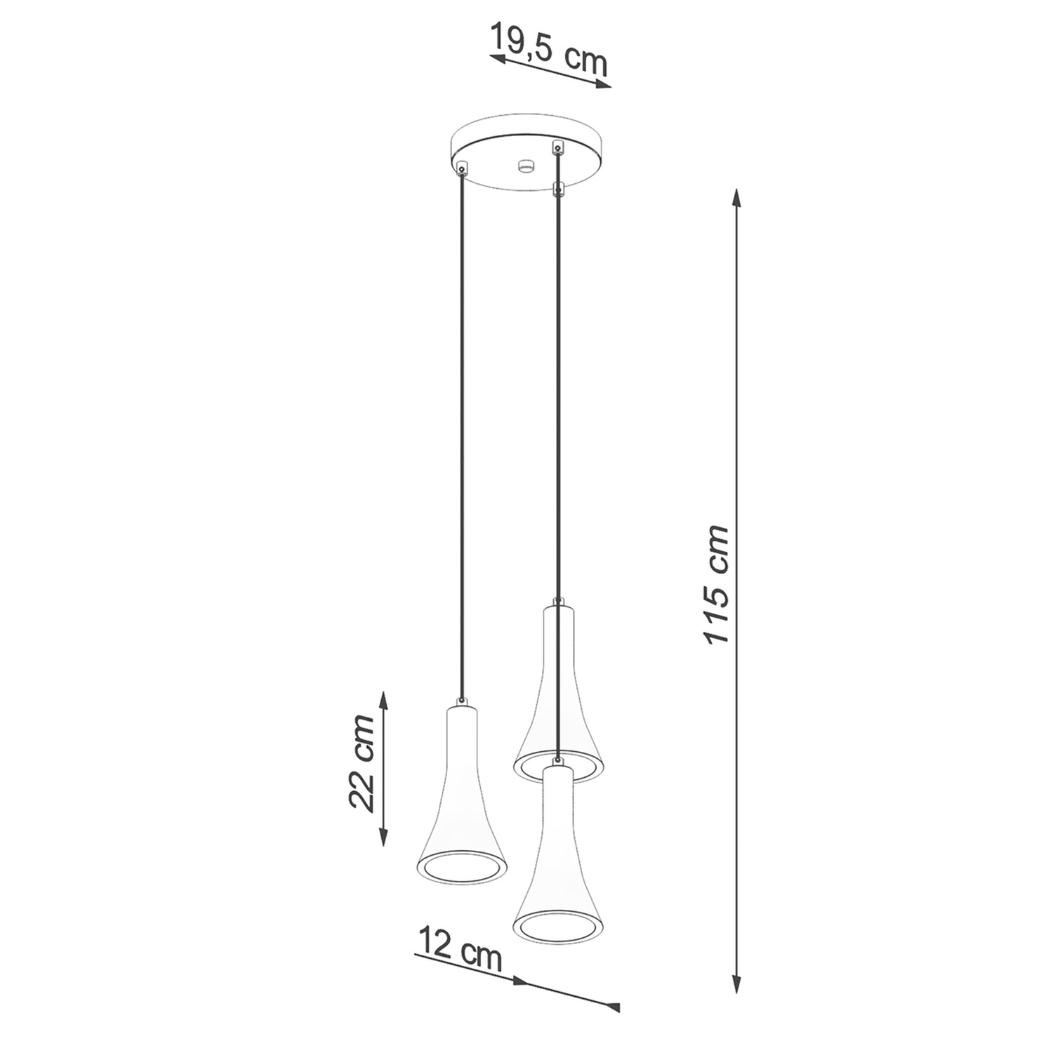 Pendant Lamp Rea 3P Concrete - Thumbnail 5