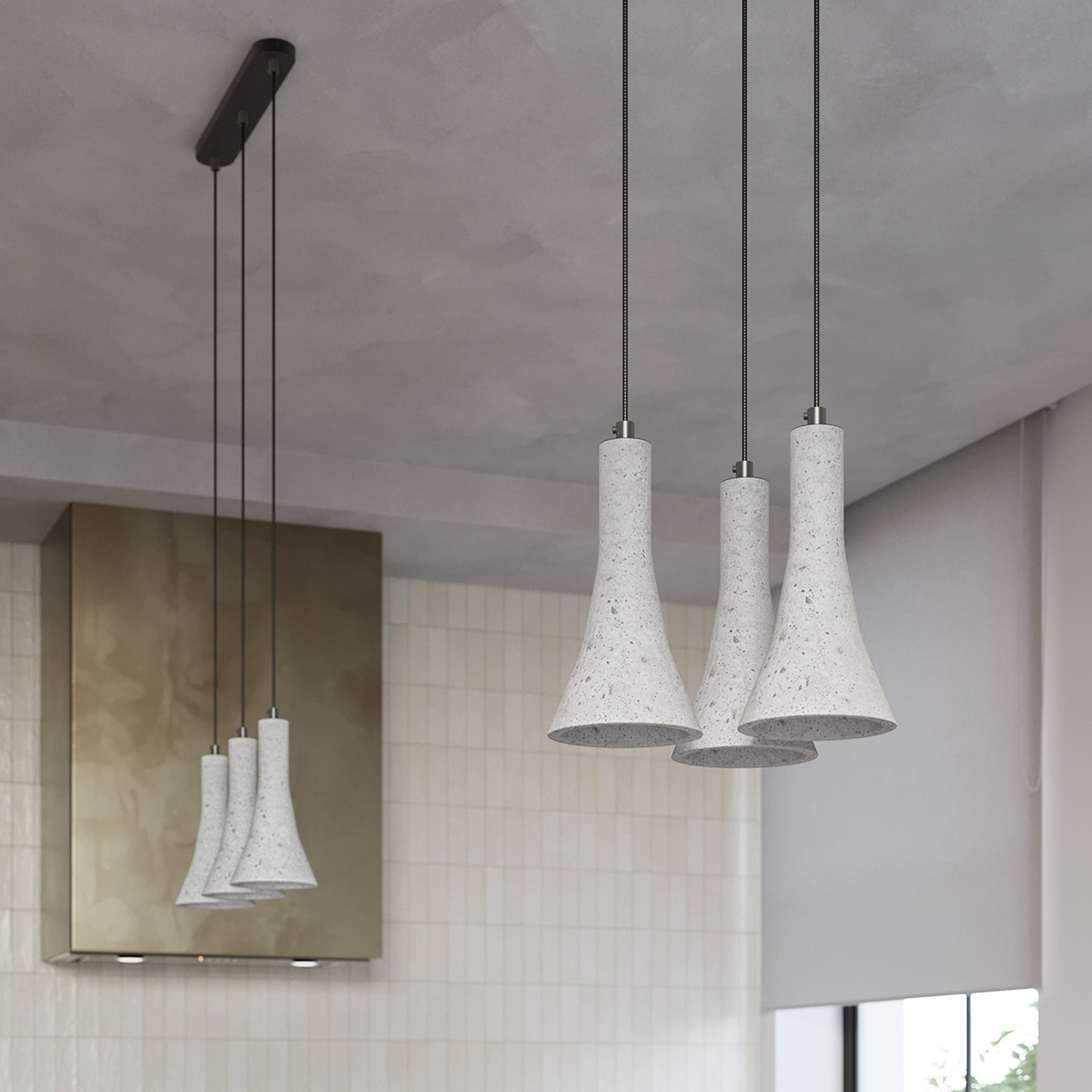 Pendant Lamp Rea 3P Concrete - Thumbnail 7