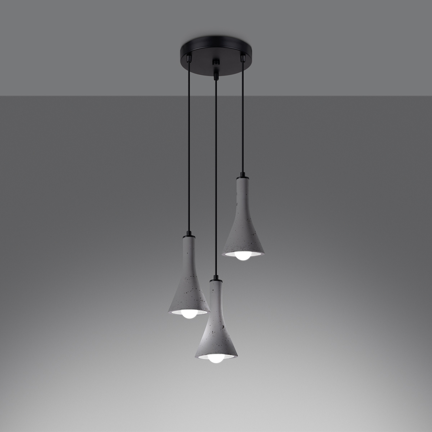 Pendant Lamp Rea 3P Concrete - Thumbnail 3
