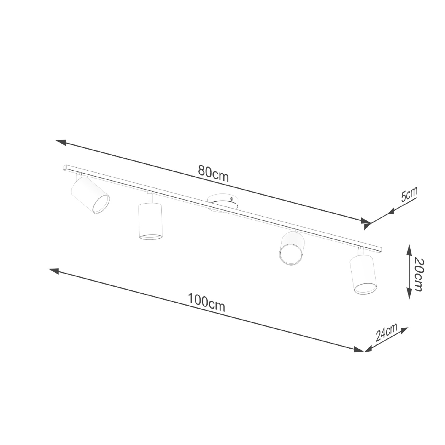 Ceiling Lamp Lemmi 4L White - Thumbnail 4