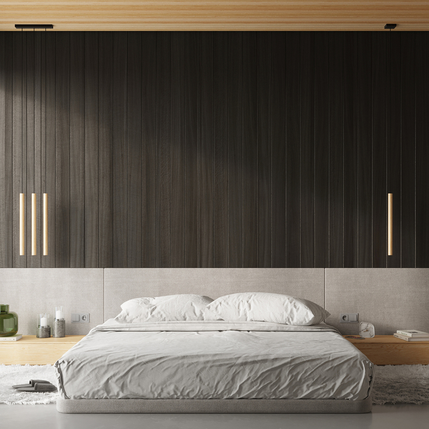 Pendant Lamp Pastelo 3P Wood - Thumbnail 8