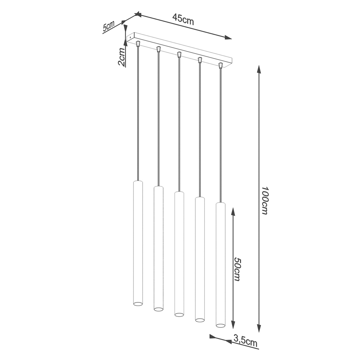Pendant Lamp Pastelo 5L Wood - Thumbnail 5