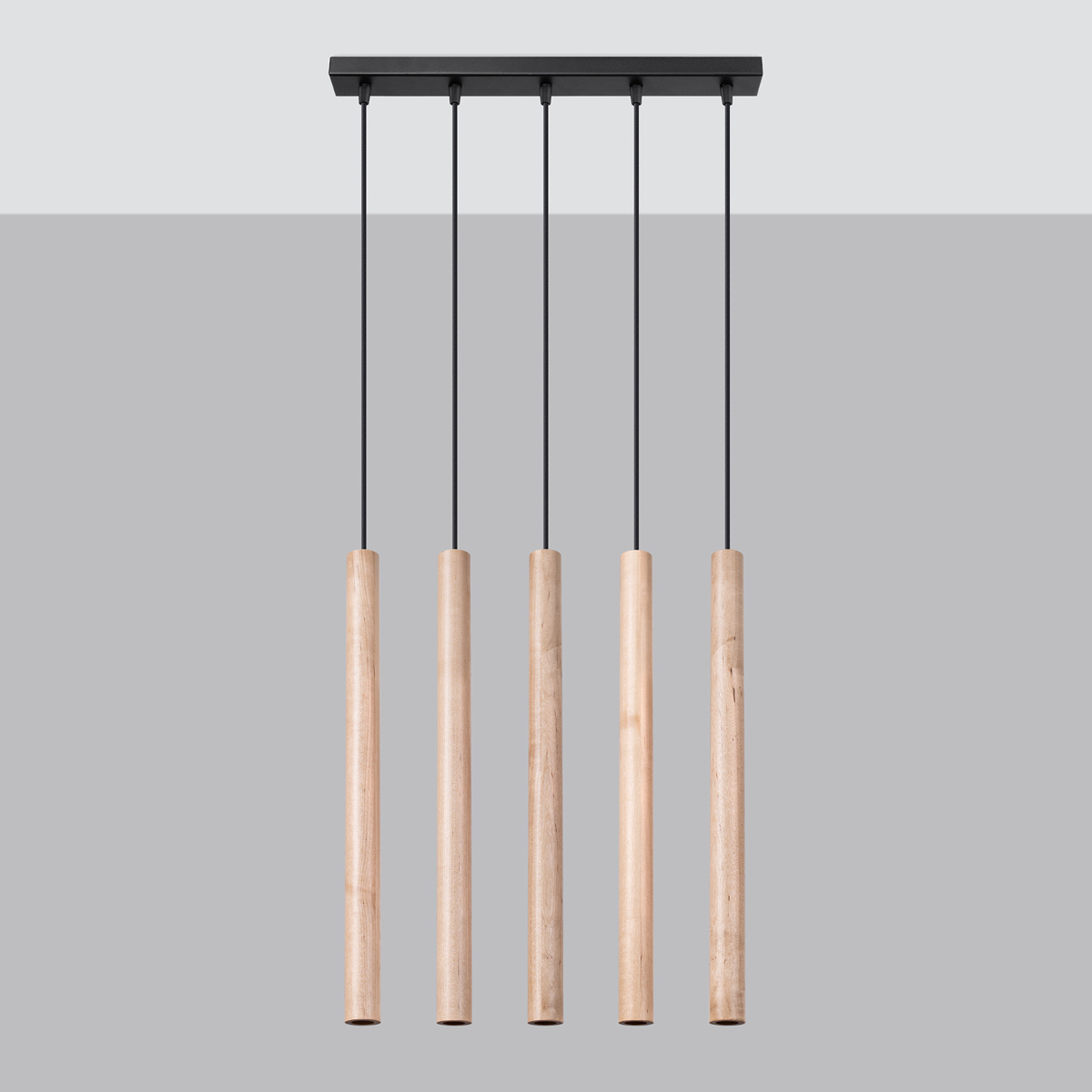 Pendant Lamp Pastelo 5L Wood - Thumbnail 2