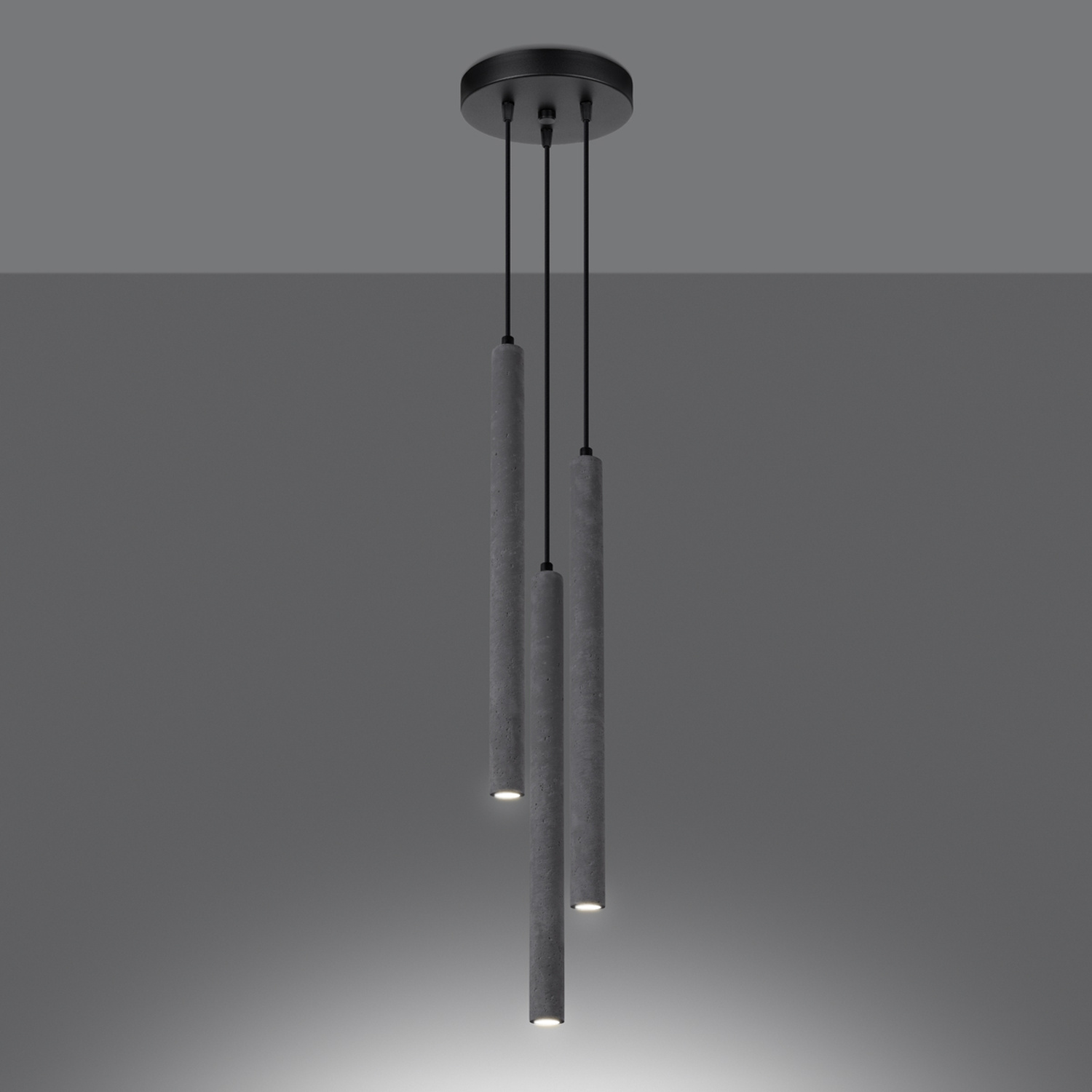 Pendant Lamp Pastelo 3P Concrete - Thumbnail 3