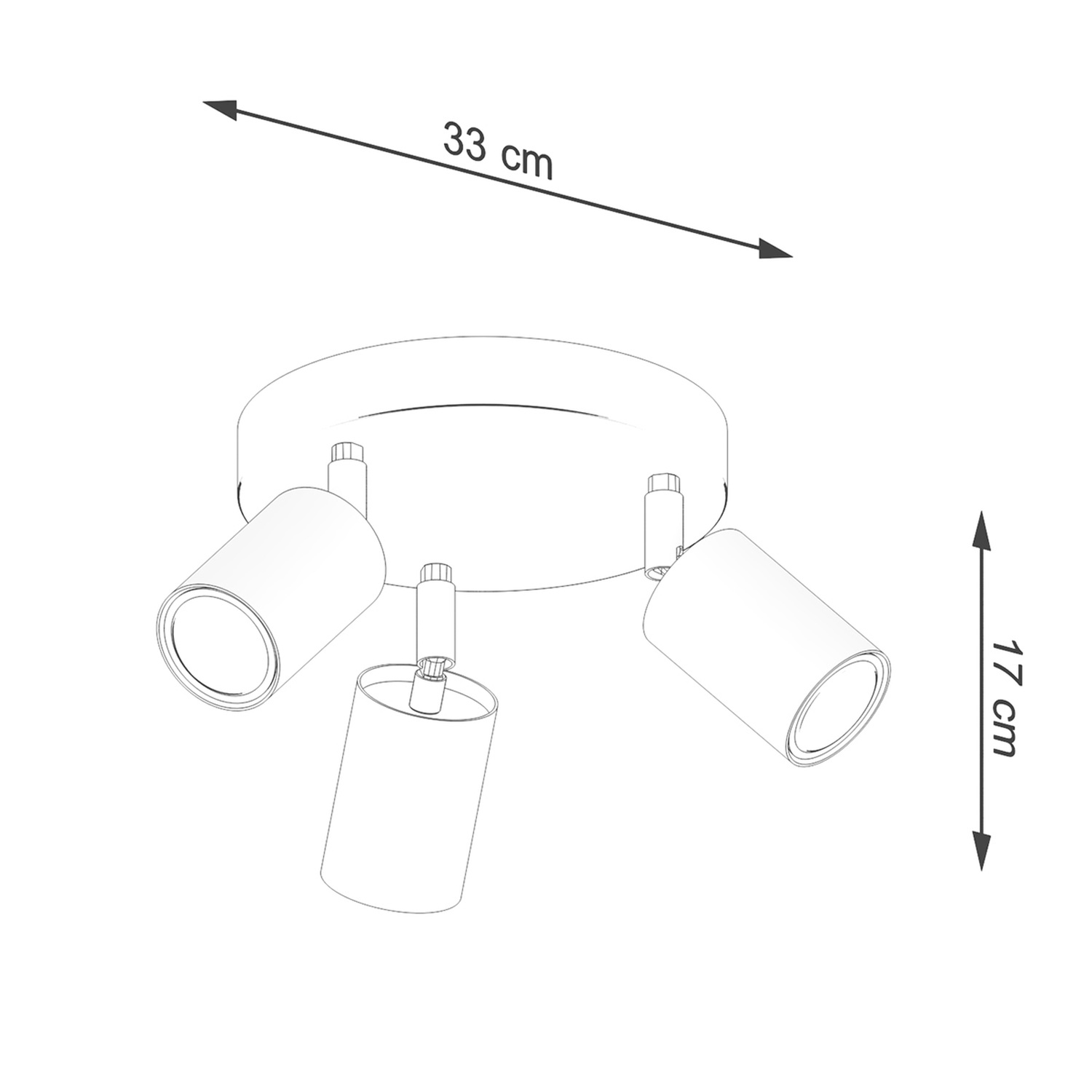 Ceiling Lamp Verdo 3P White - Thumbnail 5