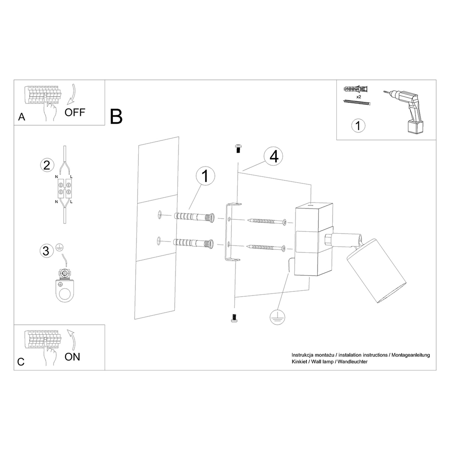 Wall Lamp Zuca Black - Thumbnail 6