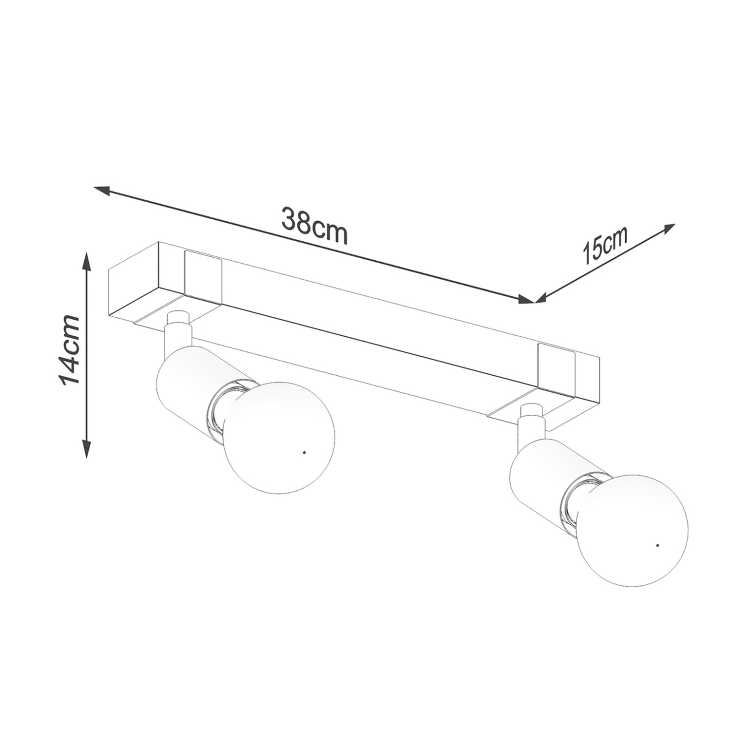 Ceiling Lamp Zuca 2 Black - Thumbnail 5