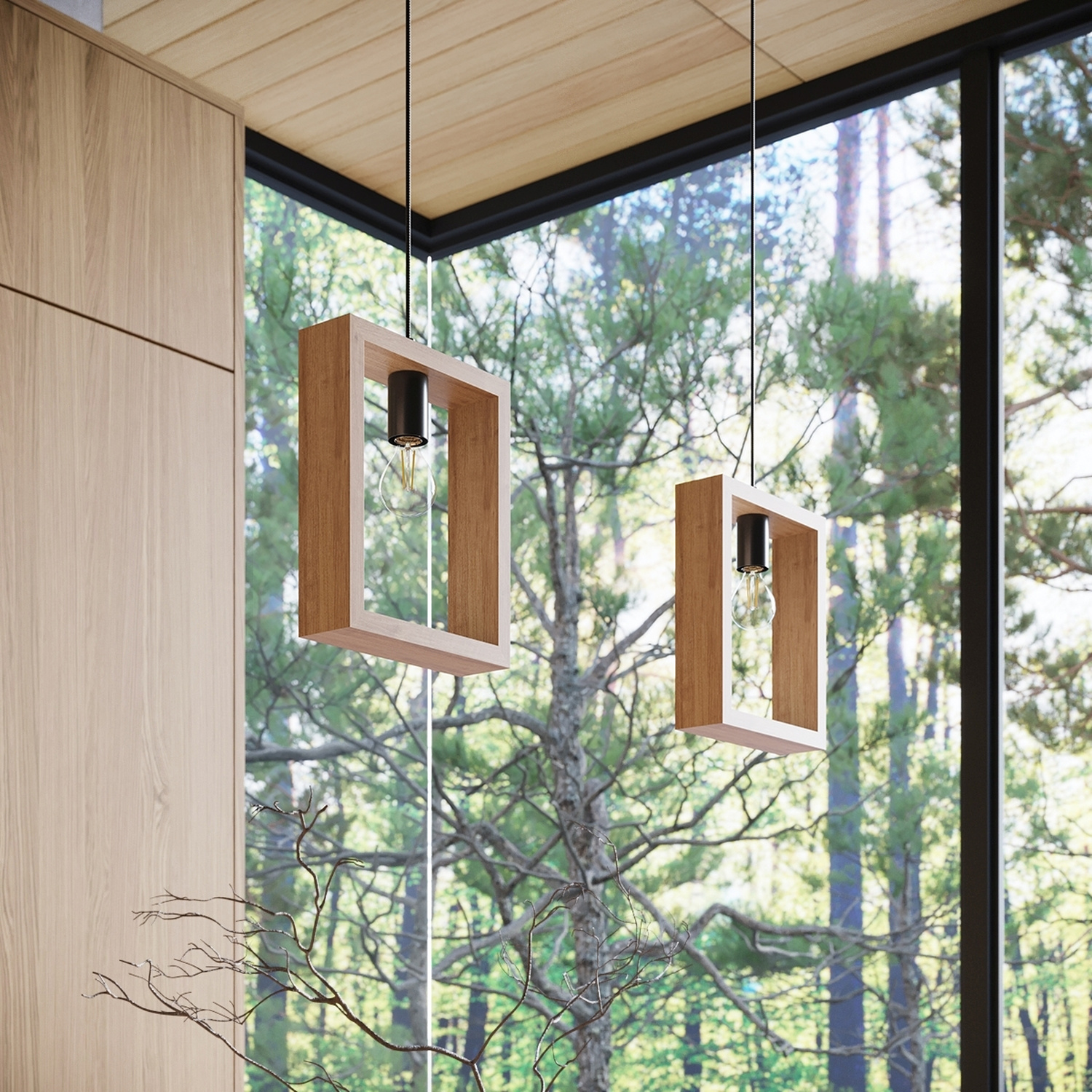 Pendant Lamp Aries Natural Wood - Thumbnail 16