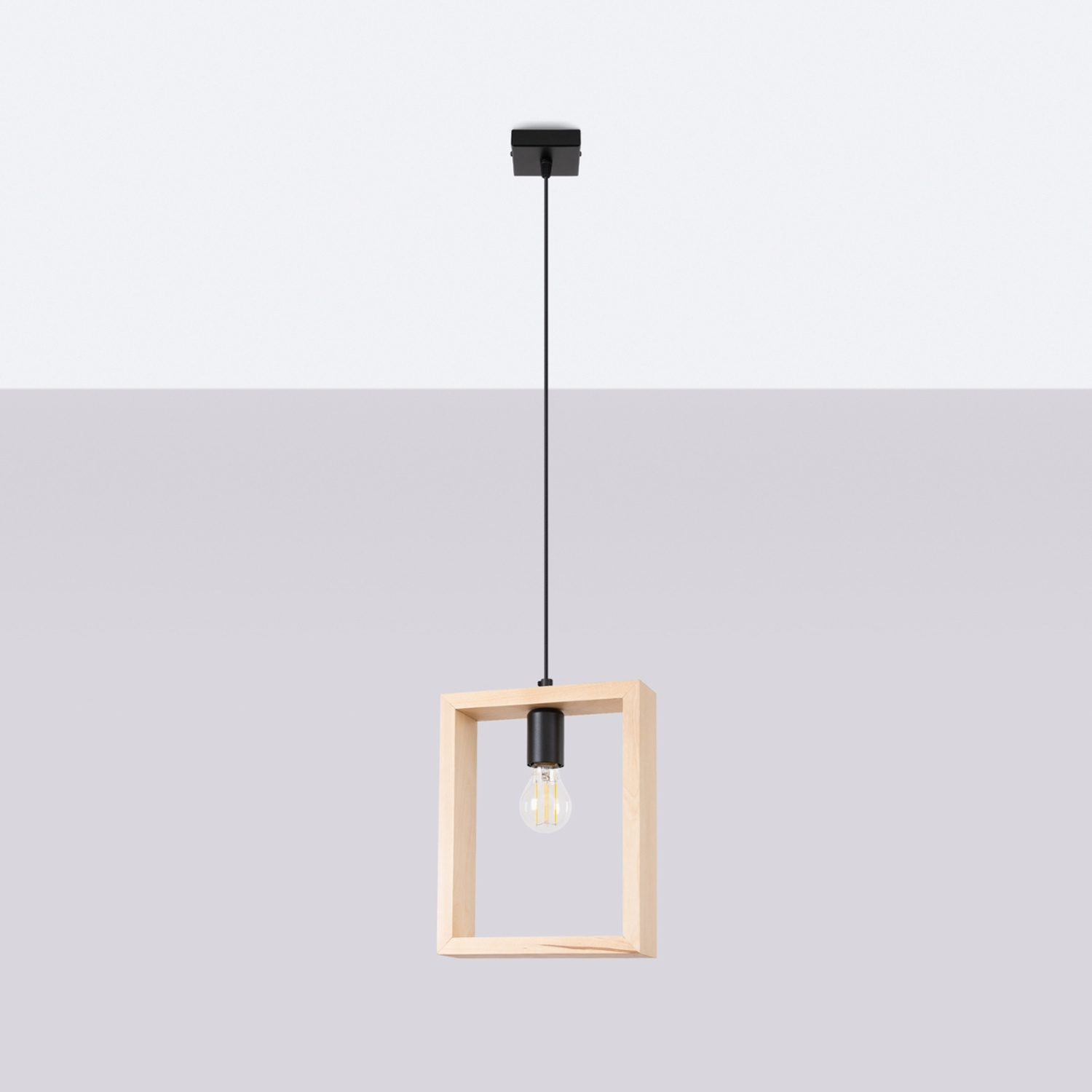 Pendant Lamp Aries Natural Wood - Thumbnail 2