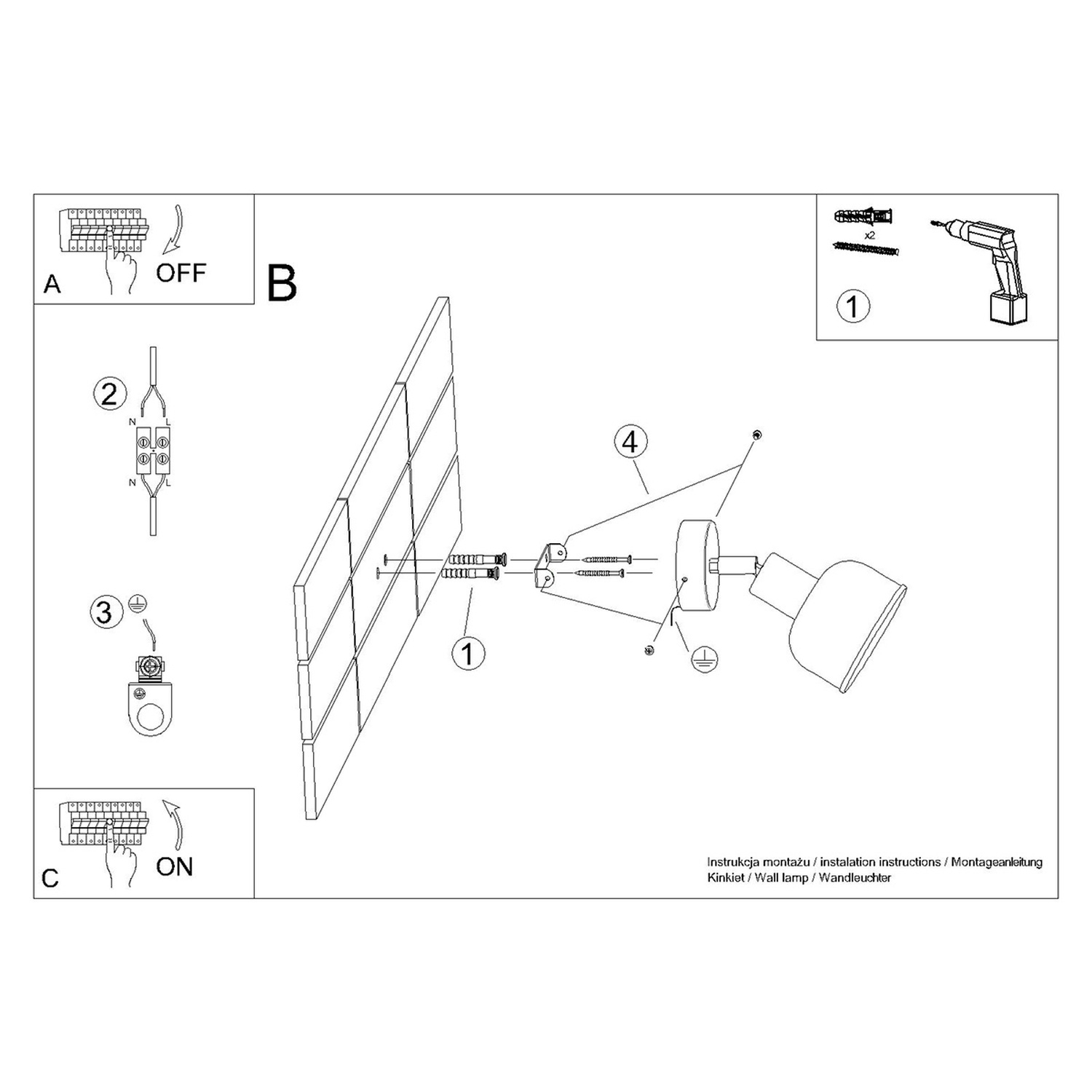 Wall Lamp Elba Black - Thumbnail 11