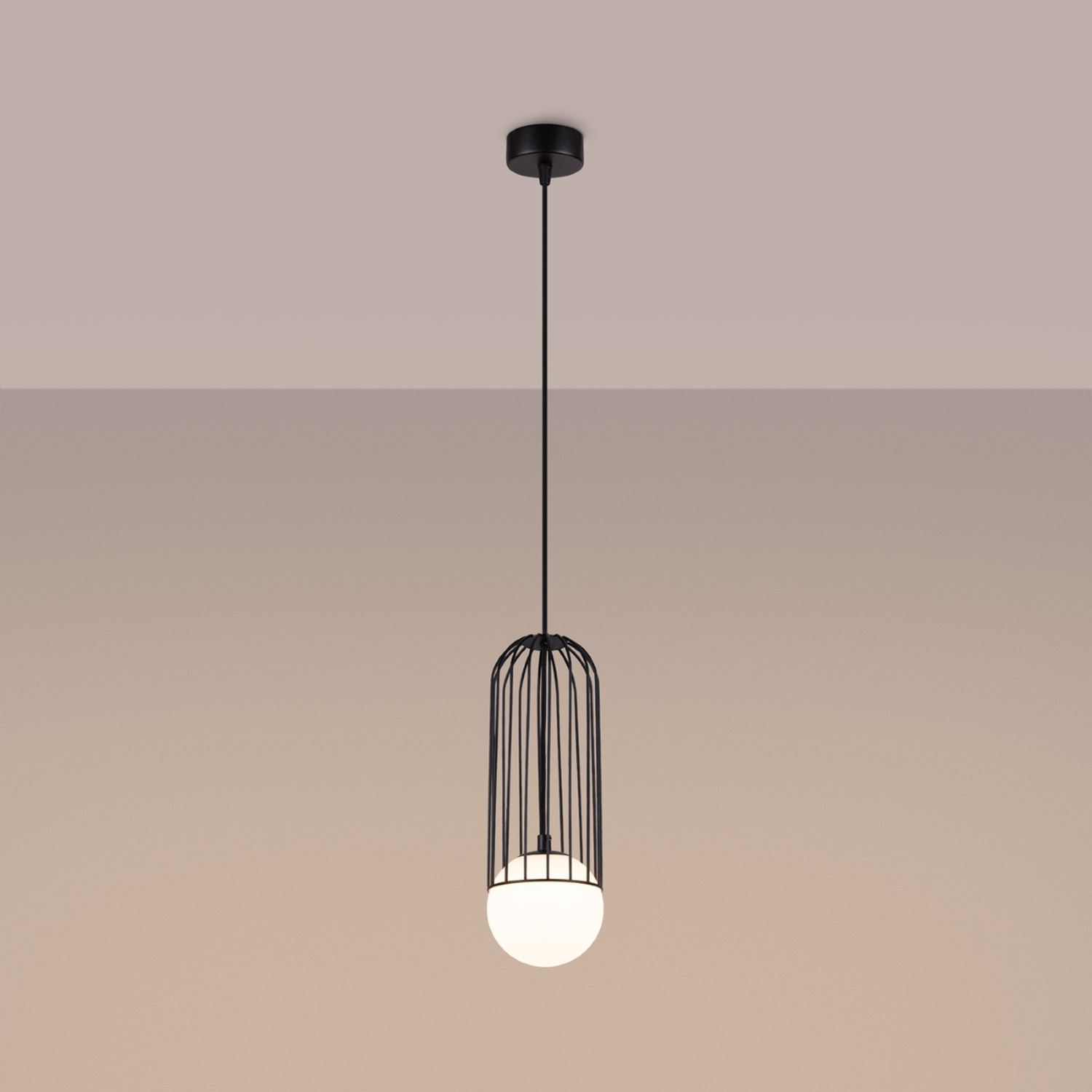 Pendant Lamp Brina 1 Black - Thumbnail 3
