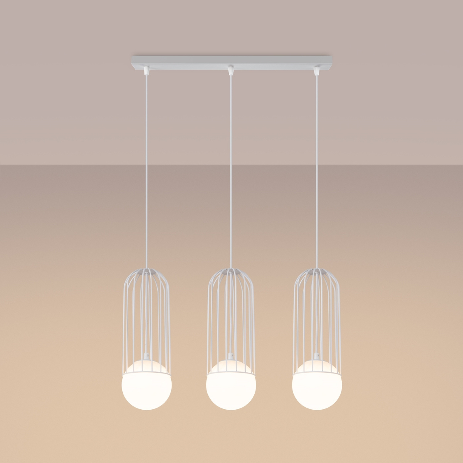 Pendant Lamp Brina 3L White - Thumbnail 3