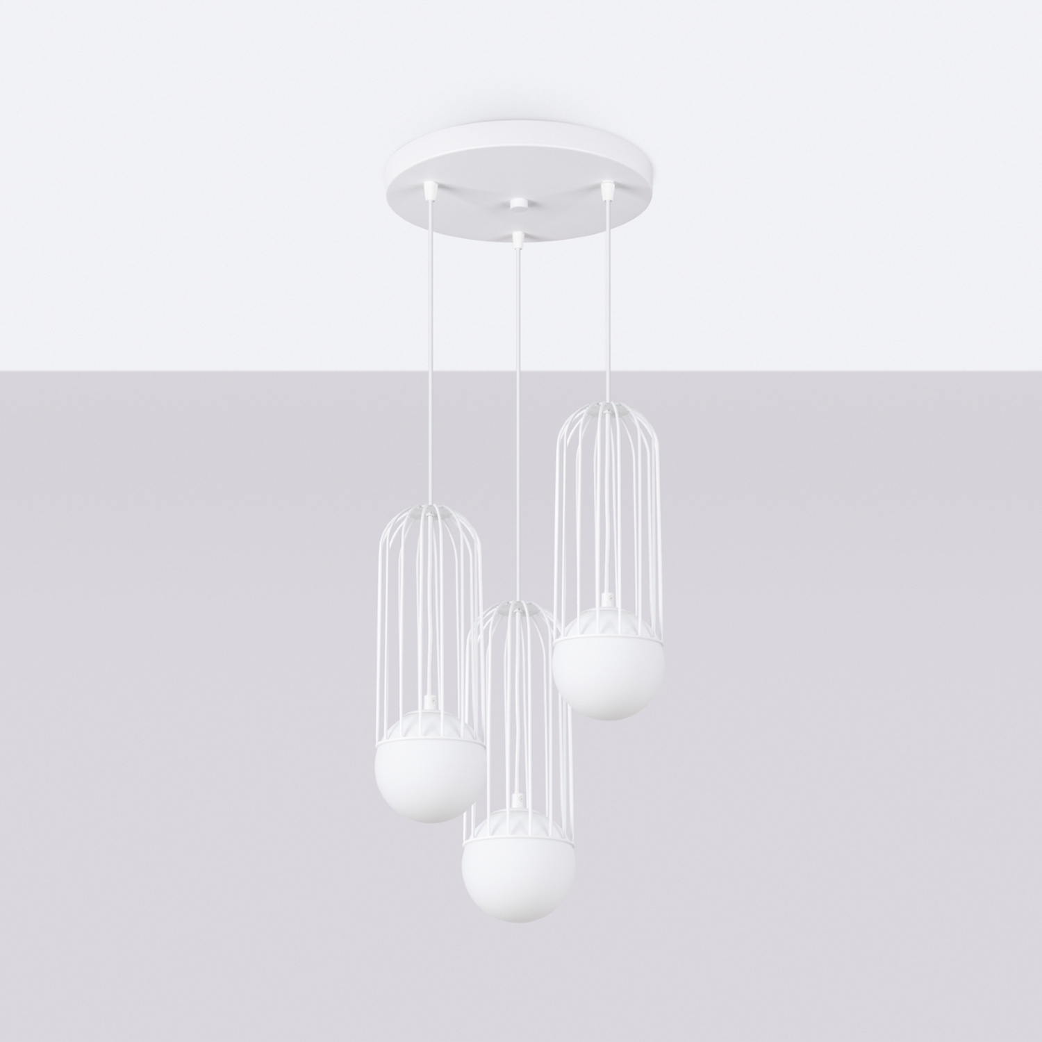 Pendant Lamp Brina 3P White - Thumbnail 2