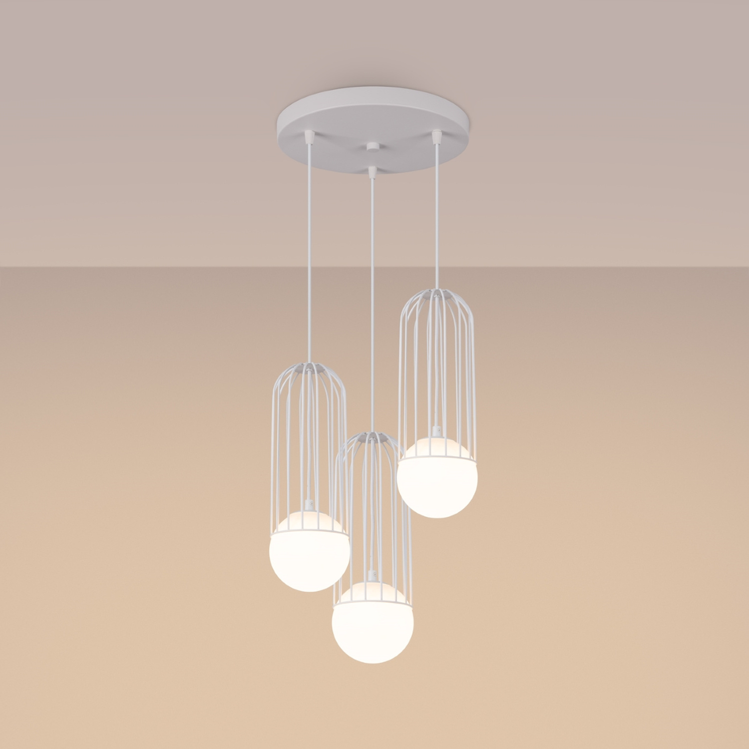 Pendant Lamp Brina 3P White - Thumbnail 3