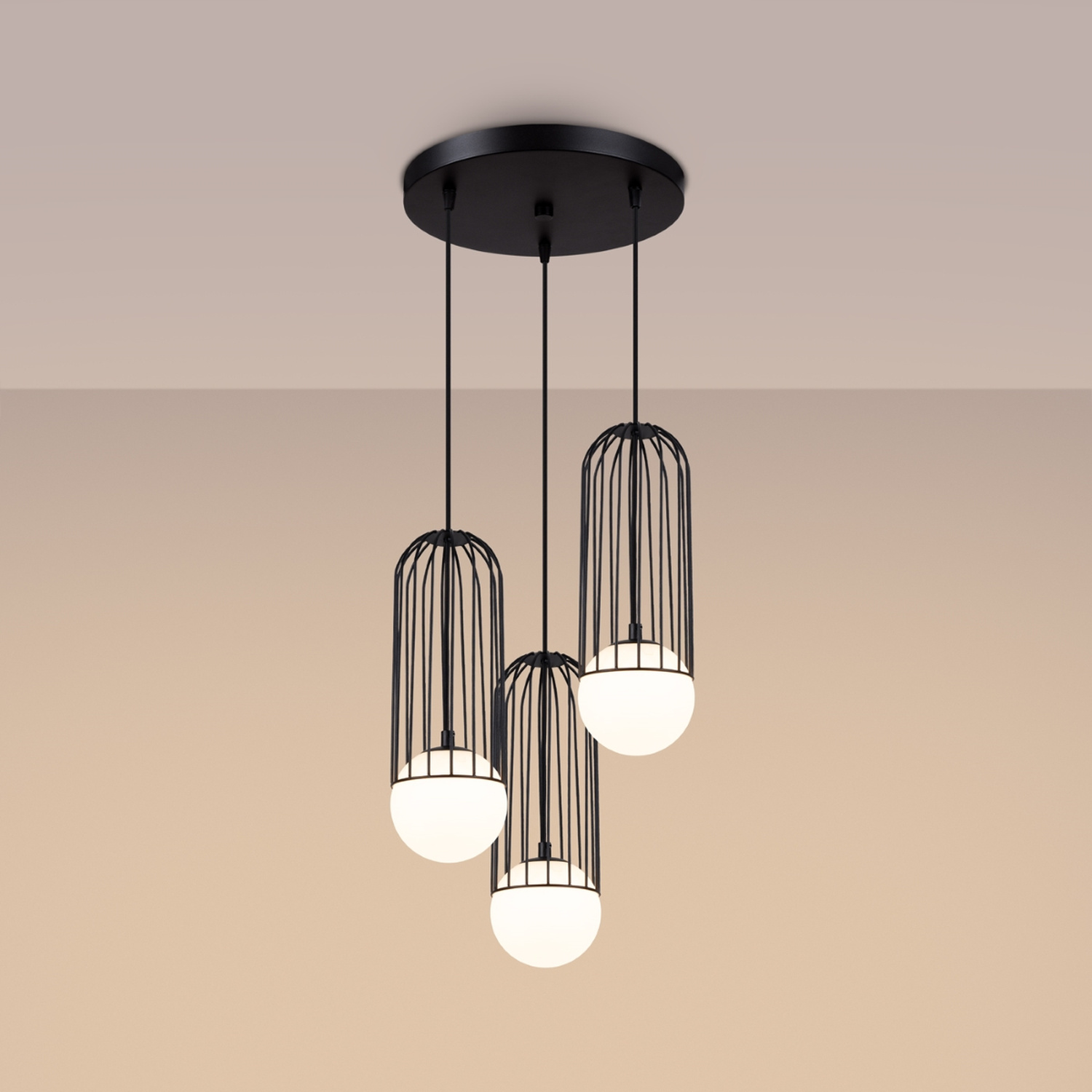Pendant Lamp Brina 3P Black - Thumbnail 3