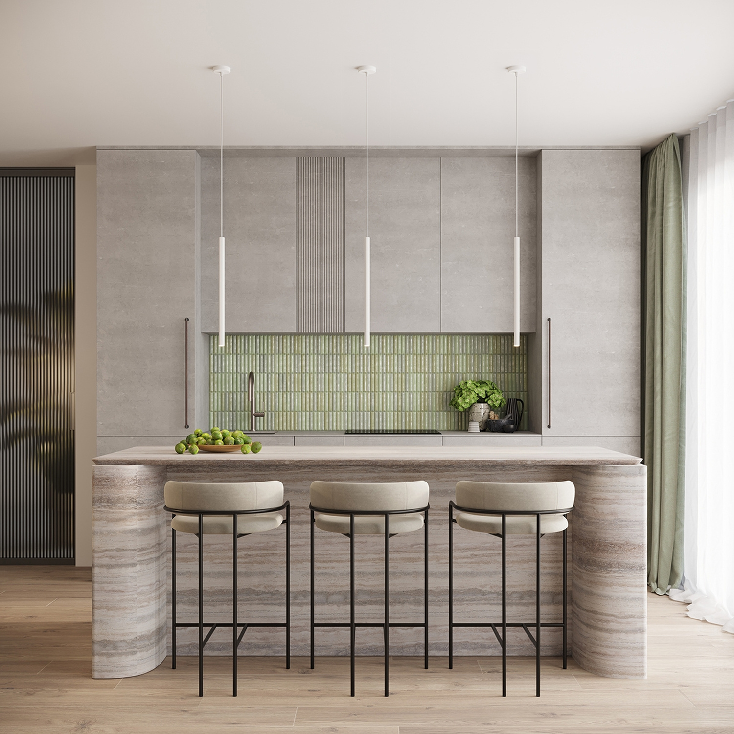 Pendant Lamp Arche 3P White - Thumbnail 15