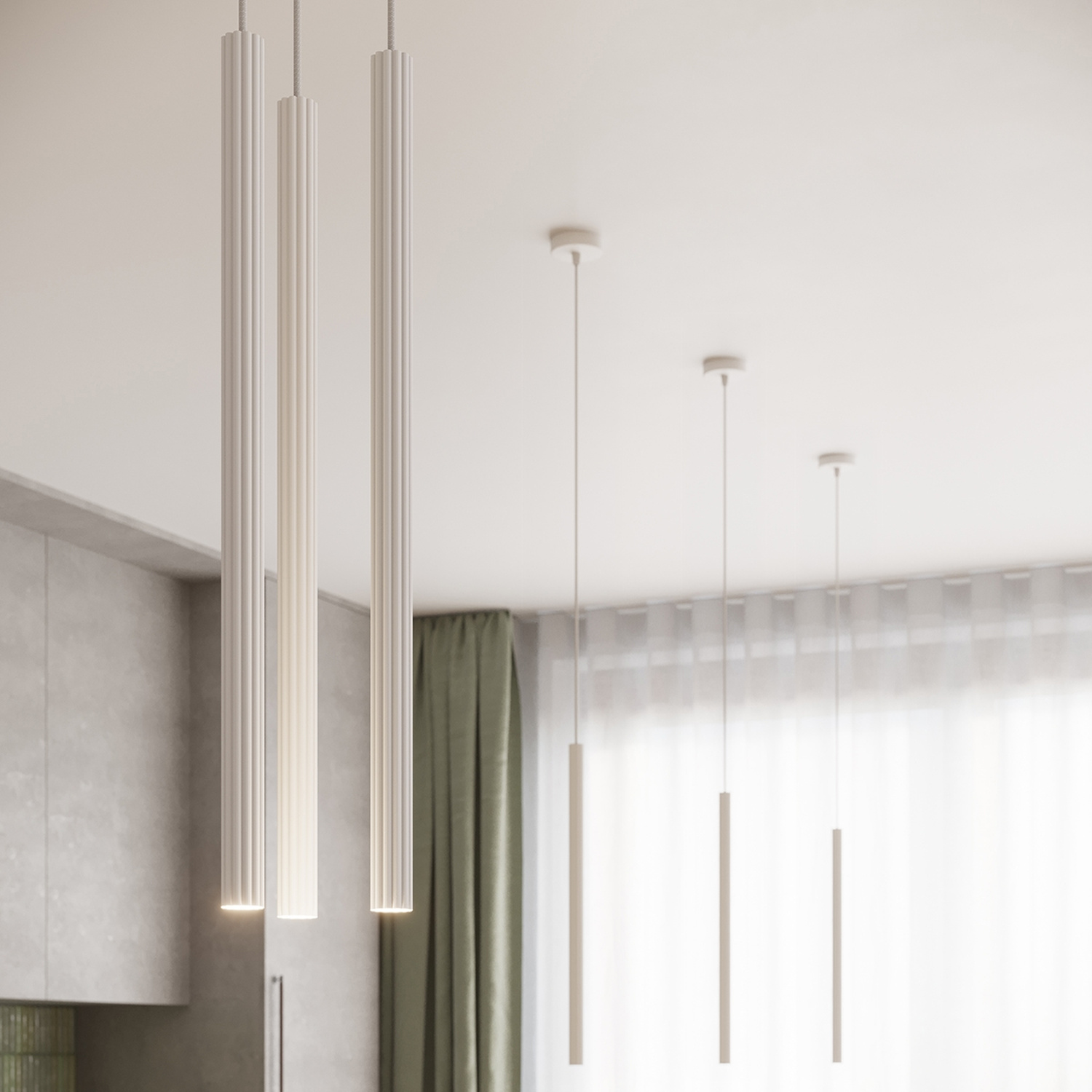Pendant Lamp Arche 3P White - Thumbnail 16