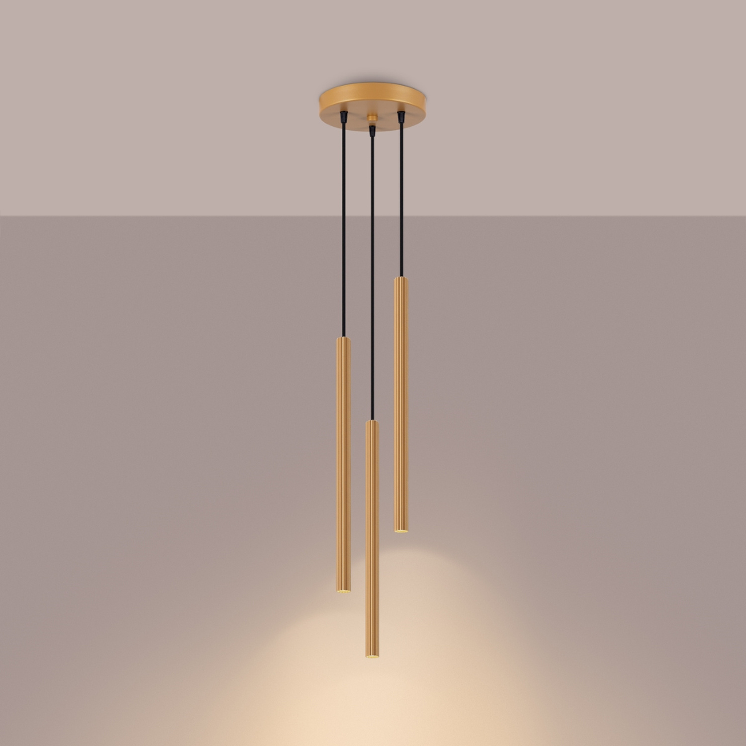 Pendant Lamp Arche 3P Gold - Thumbnail 3