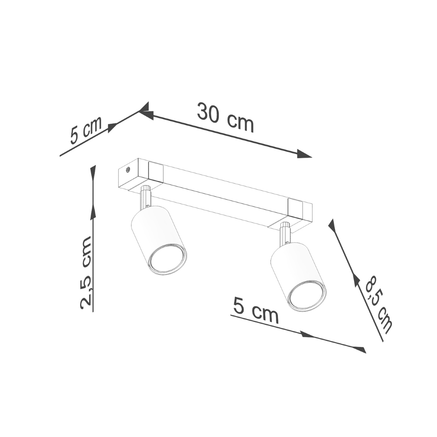 Ceiling Lamp Fager 2 Black - Thumbnail 12