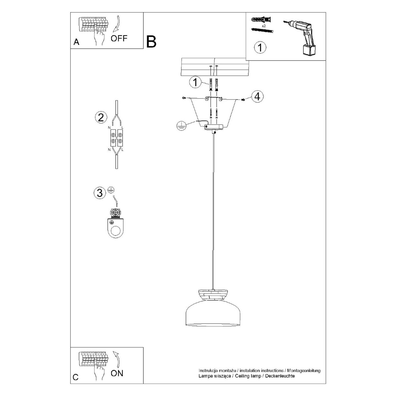Pendant Lamp Marion Black - Thumbnail 15