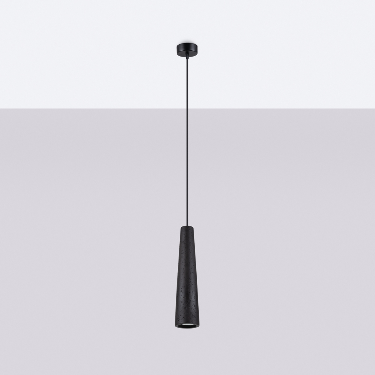 Pendant Lamp Electra Black Concrete - Thumbnail 2