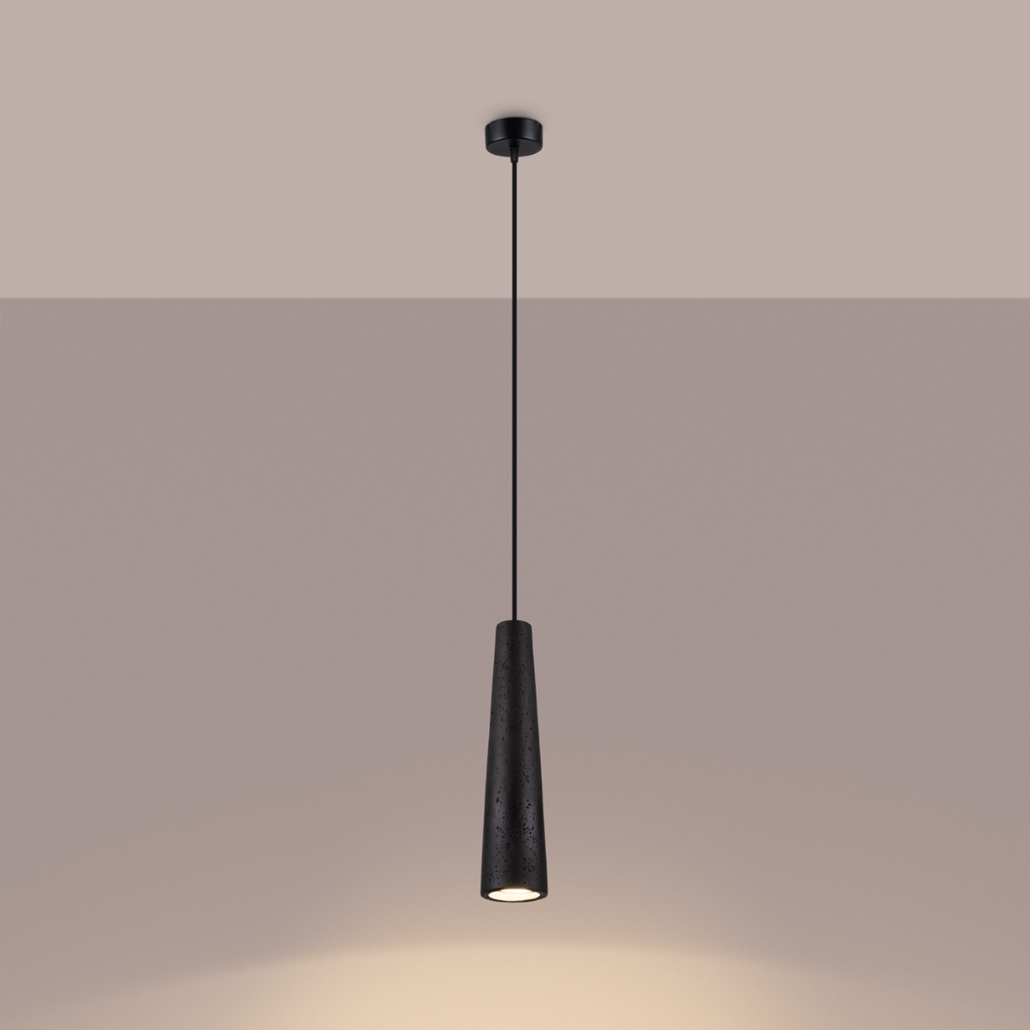 Pendant Lamp Electra Black Concrete - Thumbnail 3
