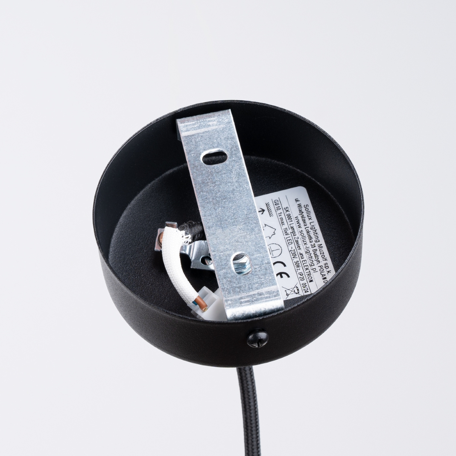 Pendant Lamp Electra Black Concrete - Thumbnail 4