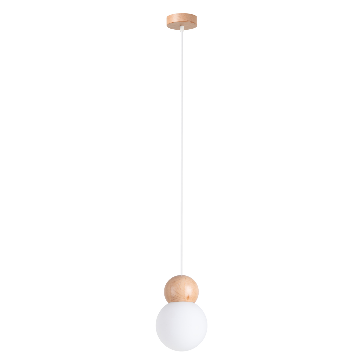 Lempos pakabukas PEKKA 1 blanc/bois naturel Sollux Lighting