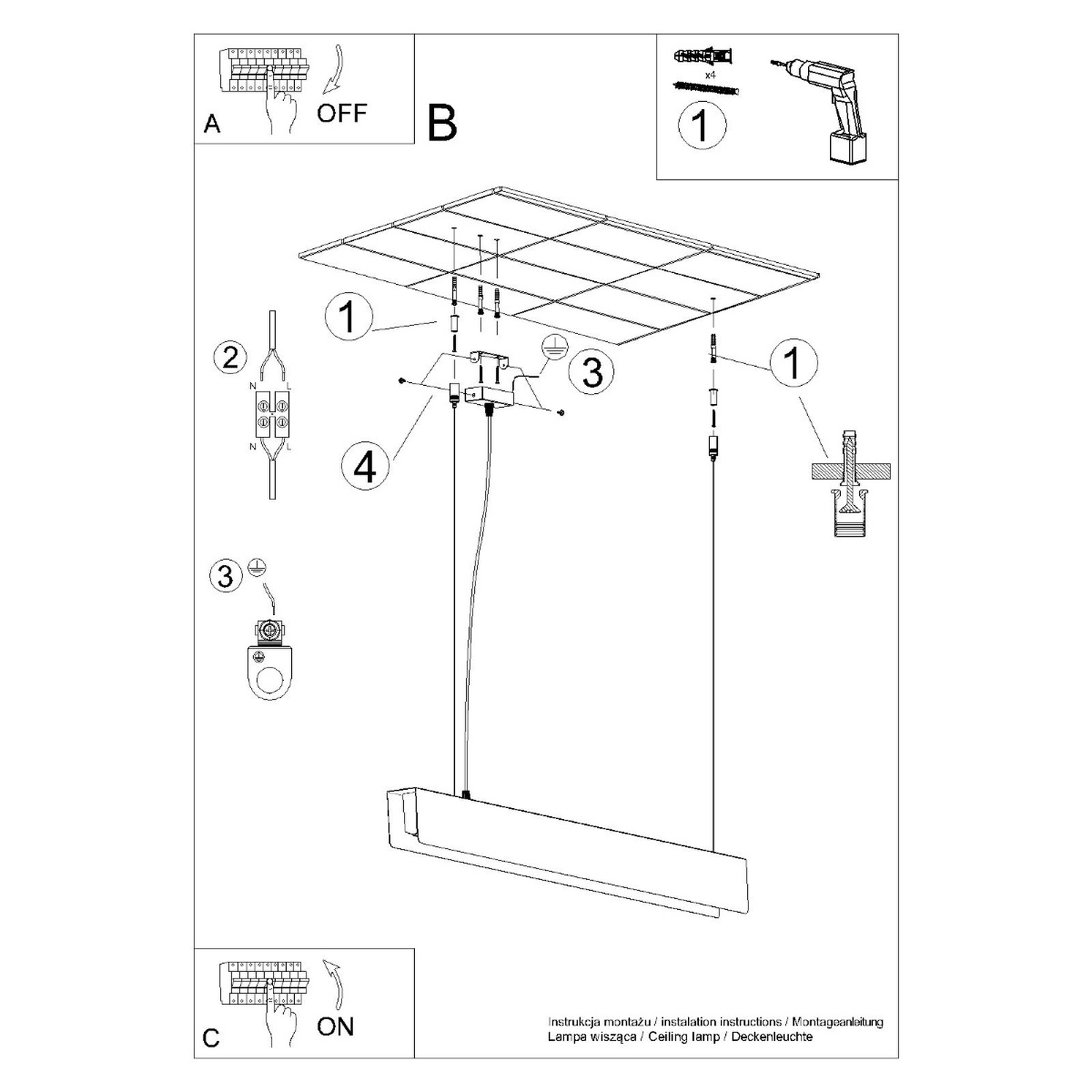 Pendant Lamp Spark Gold - Thumbnail 14